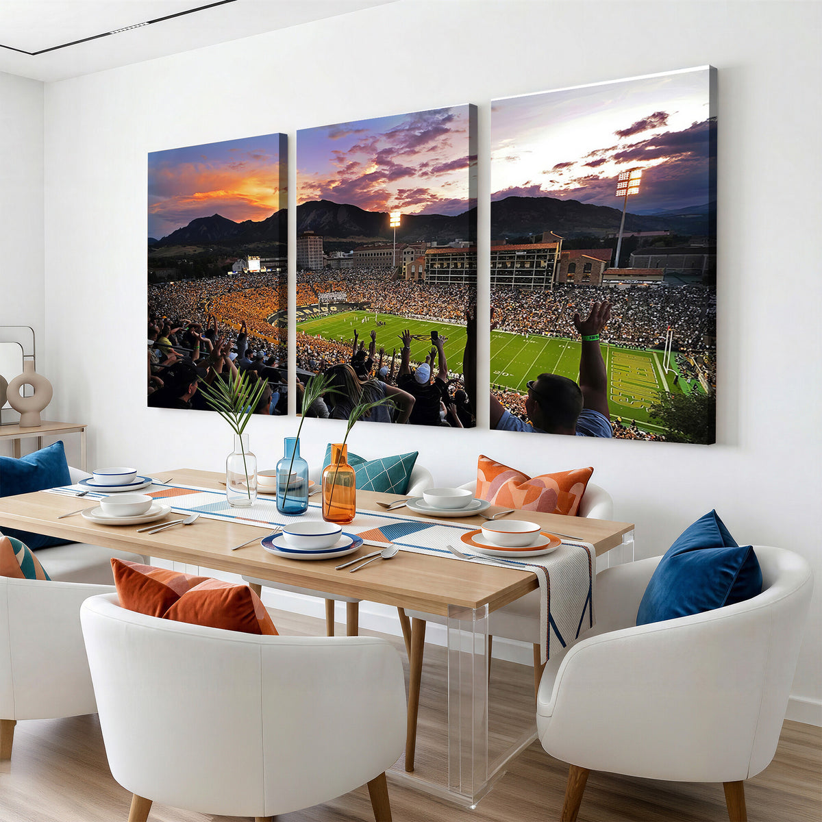52579-MGV-CV-36X24 - Folsom Field, University of Colorado Buffaloes Football, Framed and Ready to Hang