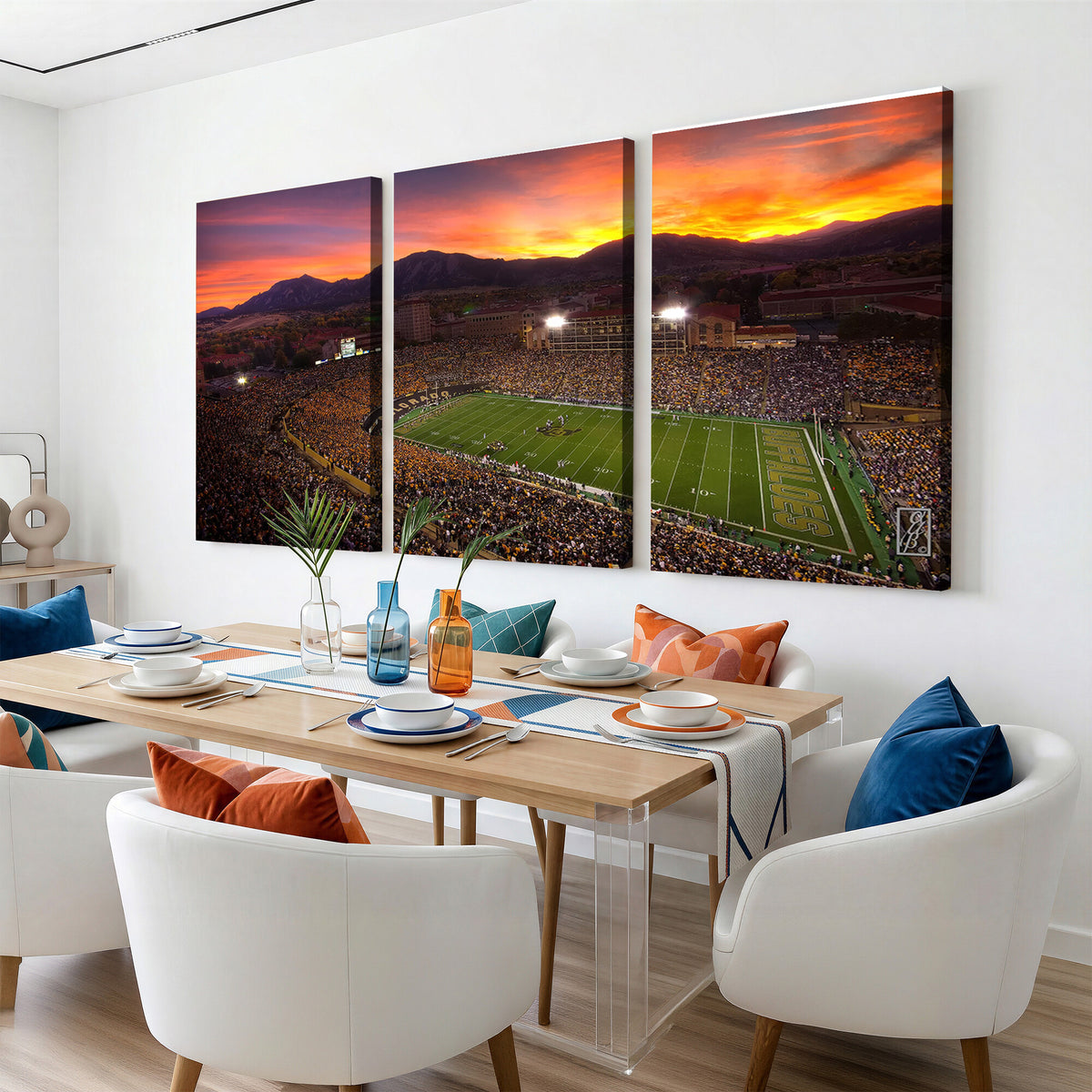 84649-MGV-CV-36X24 - Folsom Field, University of Colorado Buffaloes Football, Extra Large Game Room Wall Decor