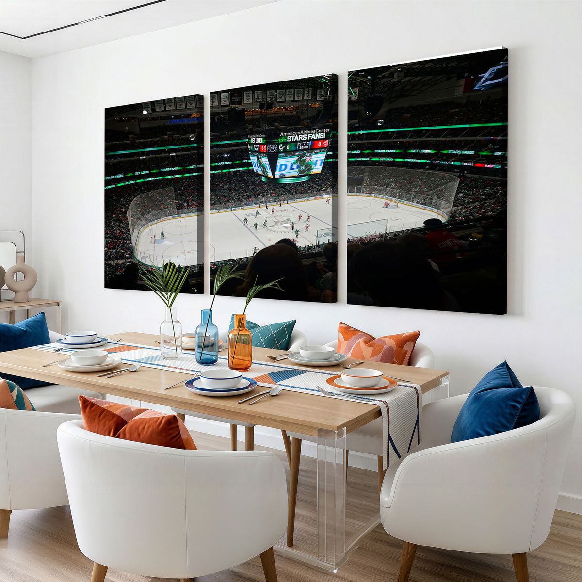 13876-MGV-CV-36X24 - American Airlines Center Dallas Stars Wall Art Canvas Print
