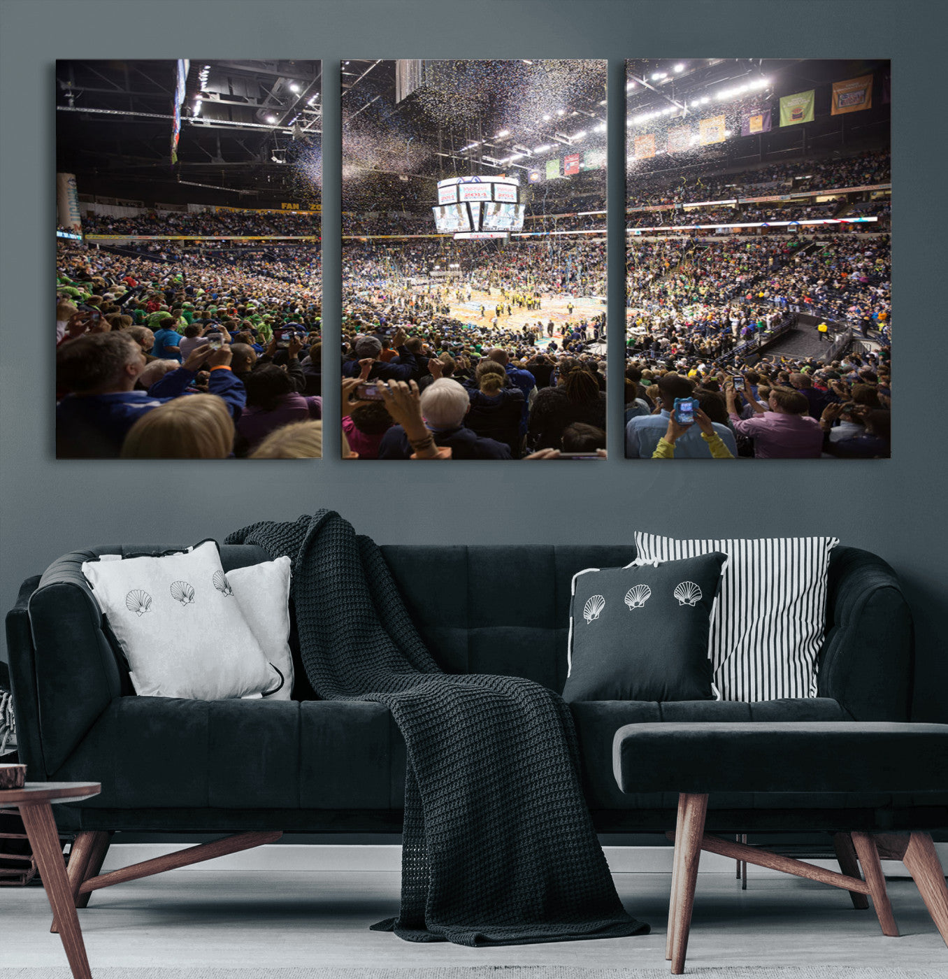 66251-MGV-CV-60X30-3P-Bridgestone Arena Wall Art Canvas | Nashville Predators Hockey Team Print | Canvas Print | Ready to