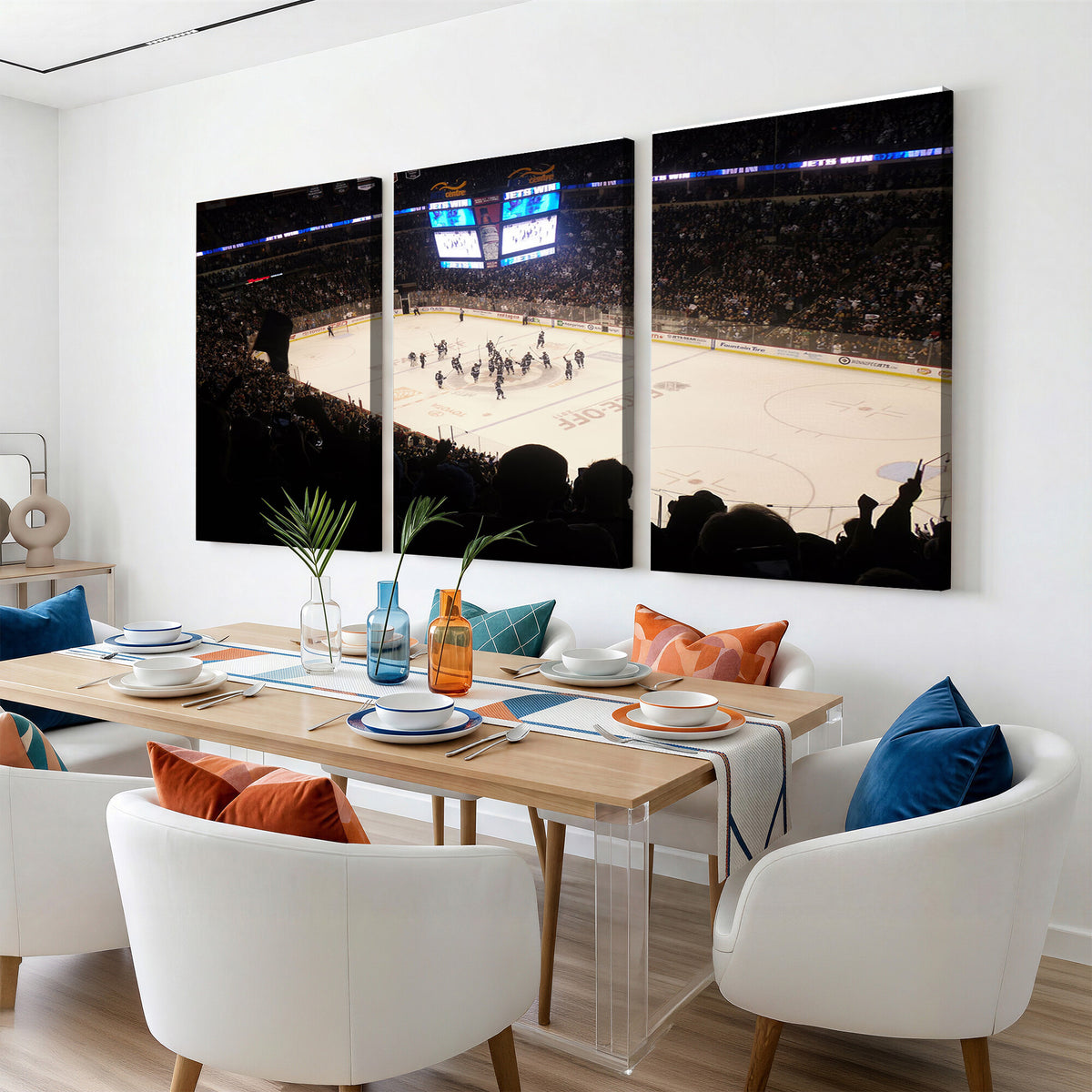 22497-MGV-CV-36X24 - Canada Life Centre Wall Art | Winnipeg Jets Hockey Team Print Canvas | Ready to Hang | Winnipeg Wall