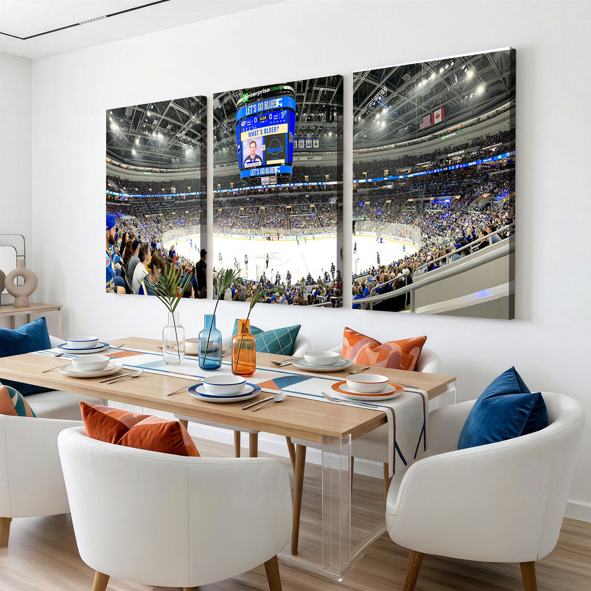 55708-MGV-CV-36X24 - Enterprise Center, Missouri St. Louis Blues Ice Hockey