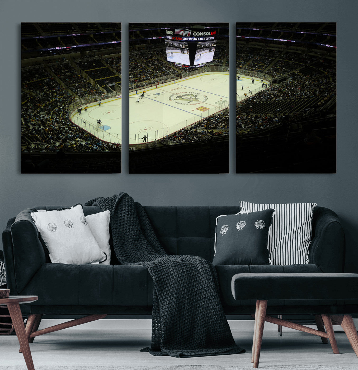 52168-MGV-CV-60X30-3P-PPG Paints Arena Pennsylvania Pittsburgh Penguins Hockey Stadium Canvas, Pennsylvania Pittsburgh