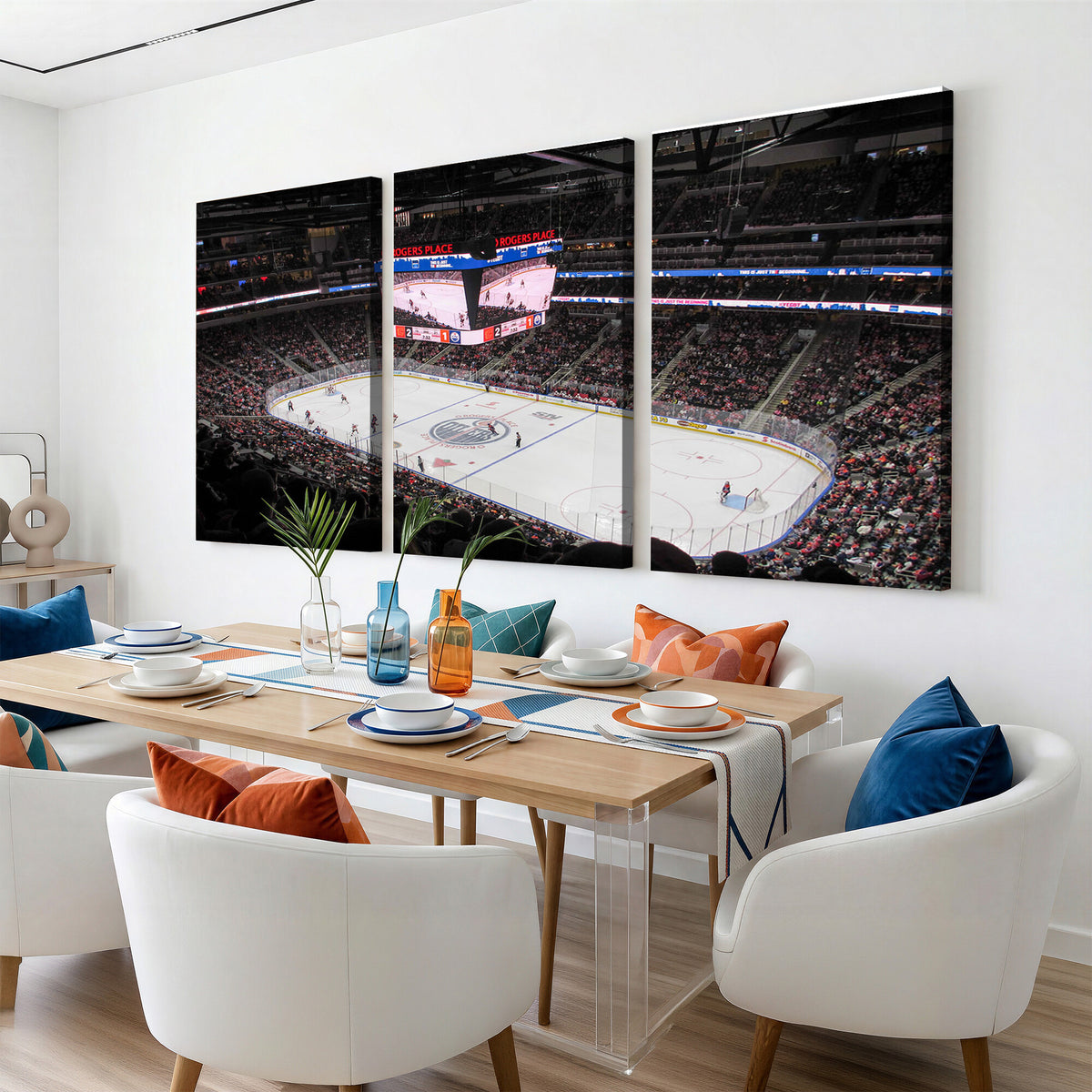 71180-MGV-CV-36X24 - Rogers Place Edmonton Oilers Ice Hockey Stadium Wall Art