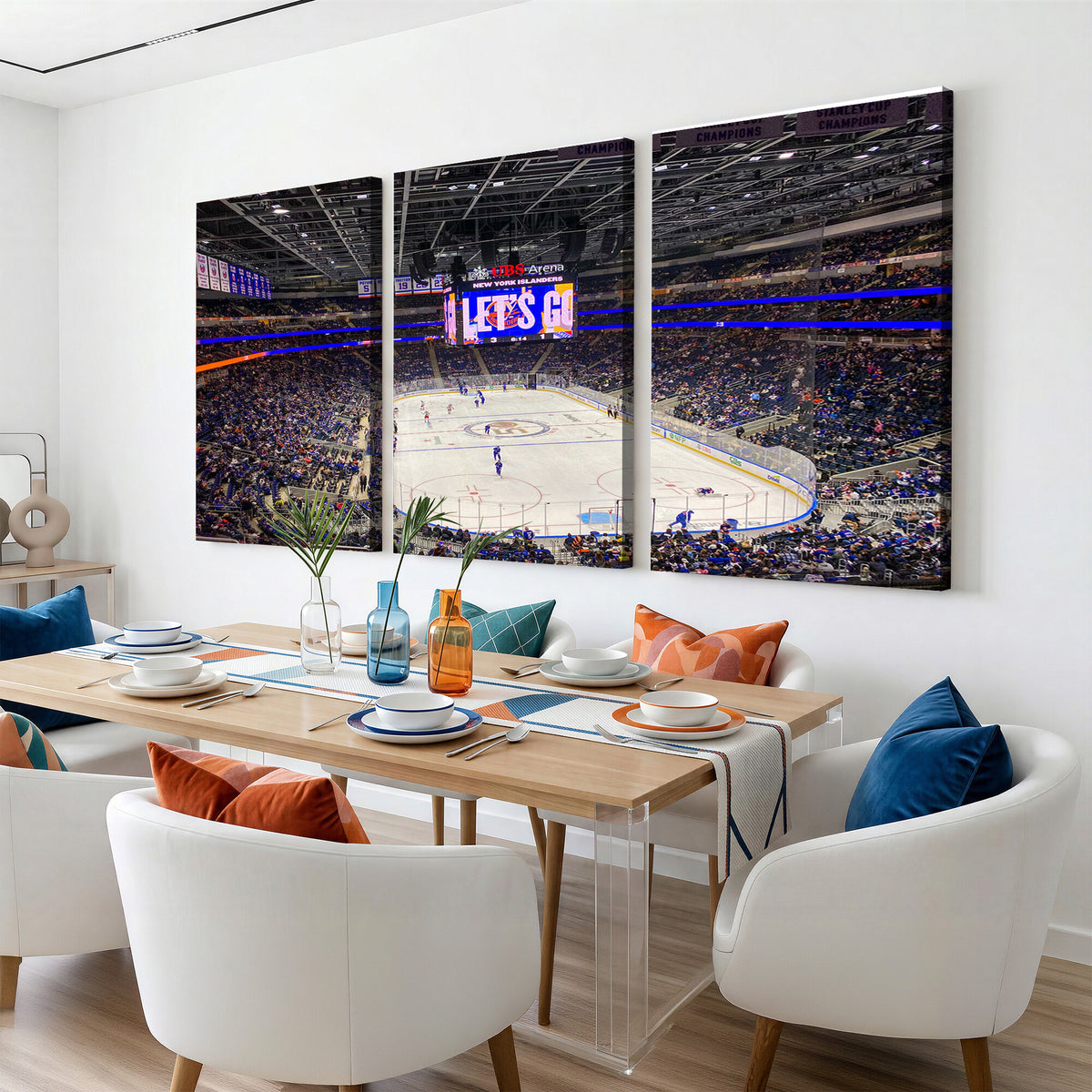 78692-MGV-CV-36X24 - UBS Arena Elmont New York Islanders Ice Hockey Wall Art, UBS Arena Elmont Wall Art Canvas Print