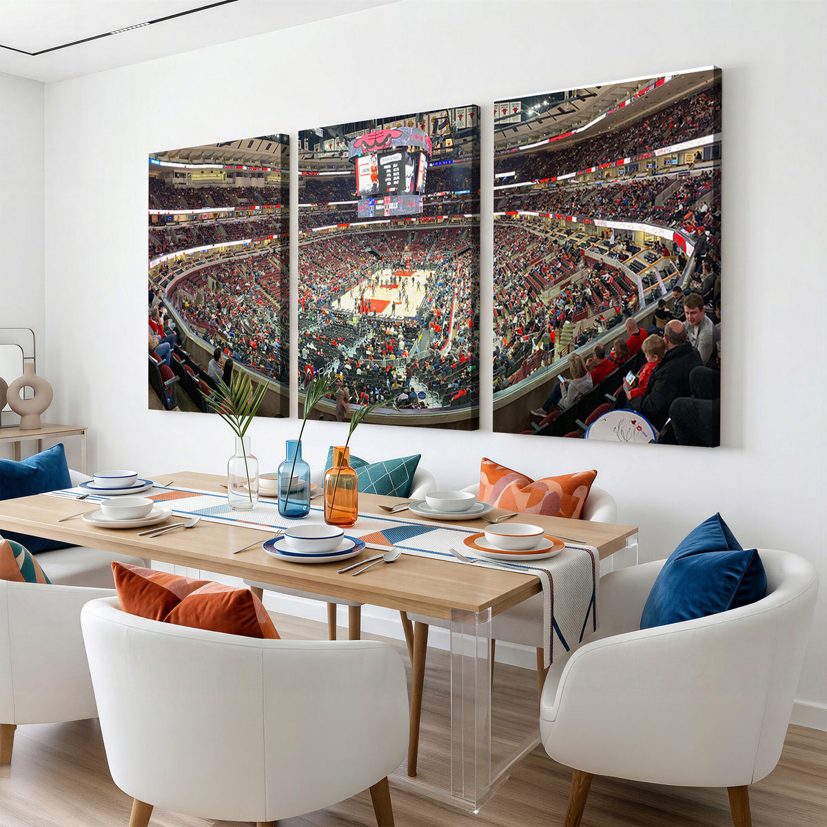43481-MGV-CV-36X24 - United Center Chicago Bulls Stadium Wall Art Canvas Print