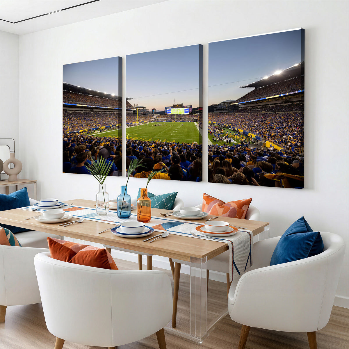 41853-MGV-CV-36X24 - Pittsburgh Panthers Football Team Print - Pittsburgh Acrisure Stadium Wall Art Canvas Print