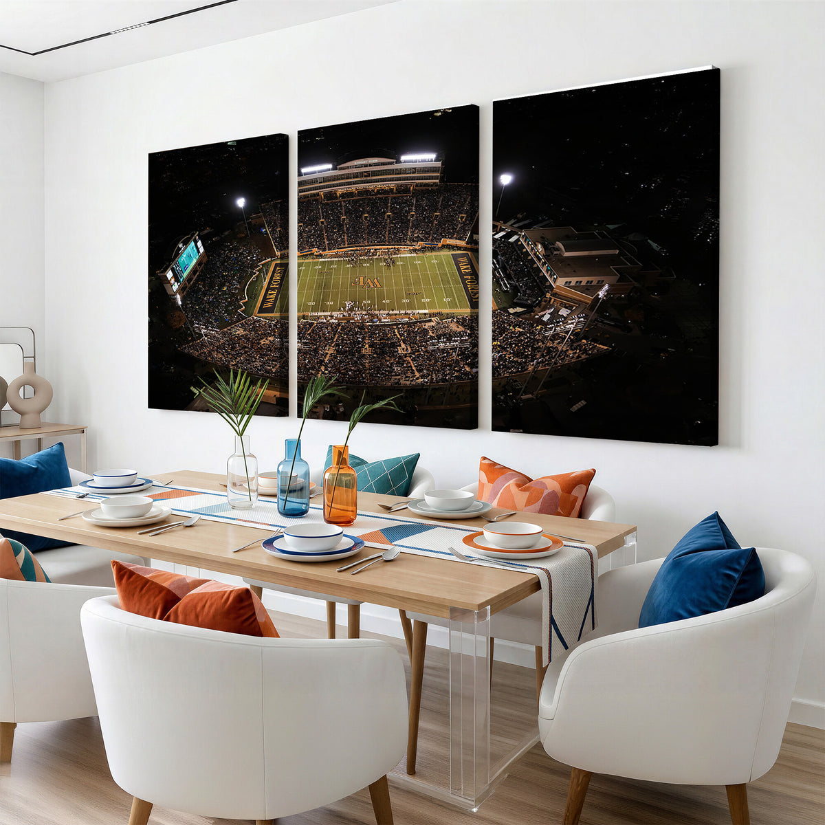 20605-MGV-CV-36X24 - Wake Forest University Demon Deacons Canvas Print, Football Team Wall Art