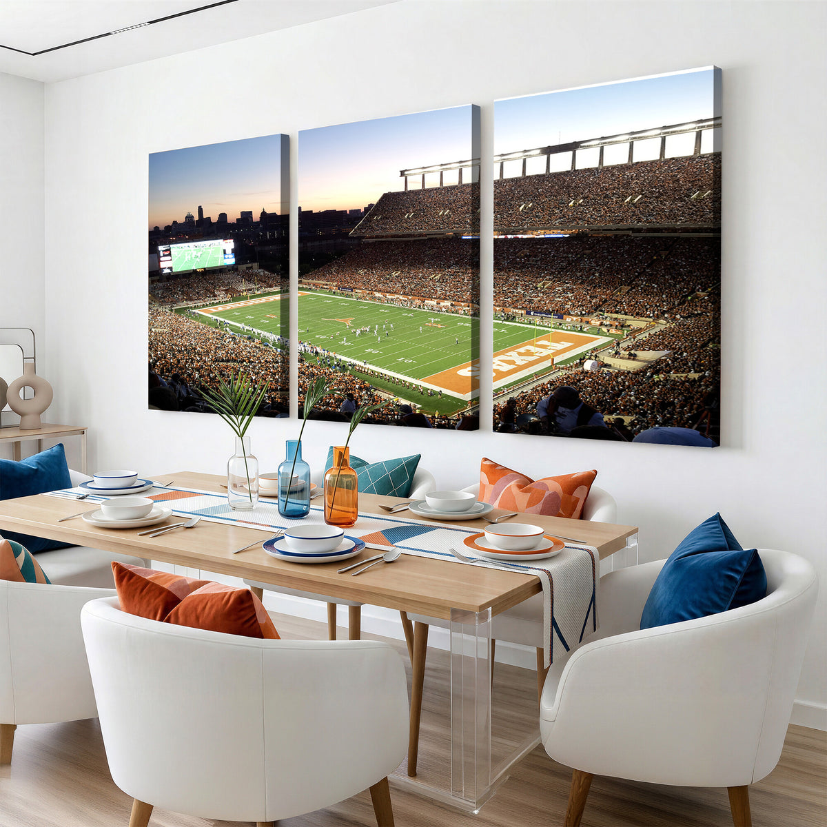 11455-MGV-CV-36X24 - Darrell K Royal-Texas Memorial Stadium Canvas Wall Art - Texas Longhorns Football Match