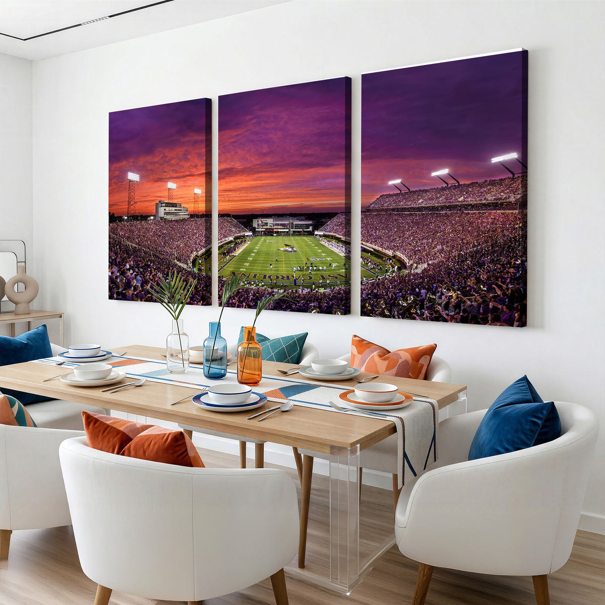88575-MGV-CV-36X24 - East Carolina University Pirates Football Print Canvas- Greenville Dowdy-Ficklen Stadium Wall Art