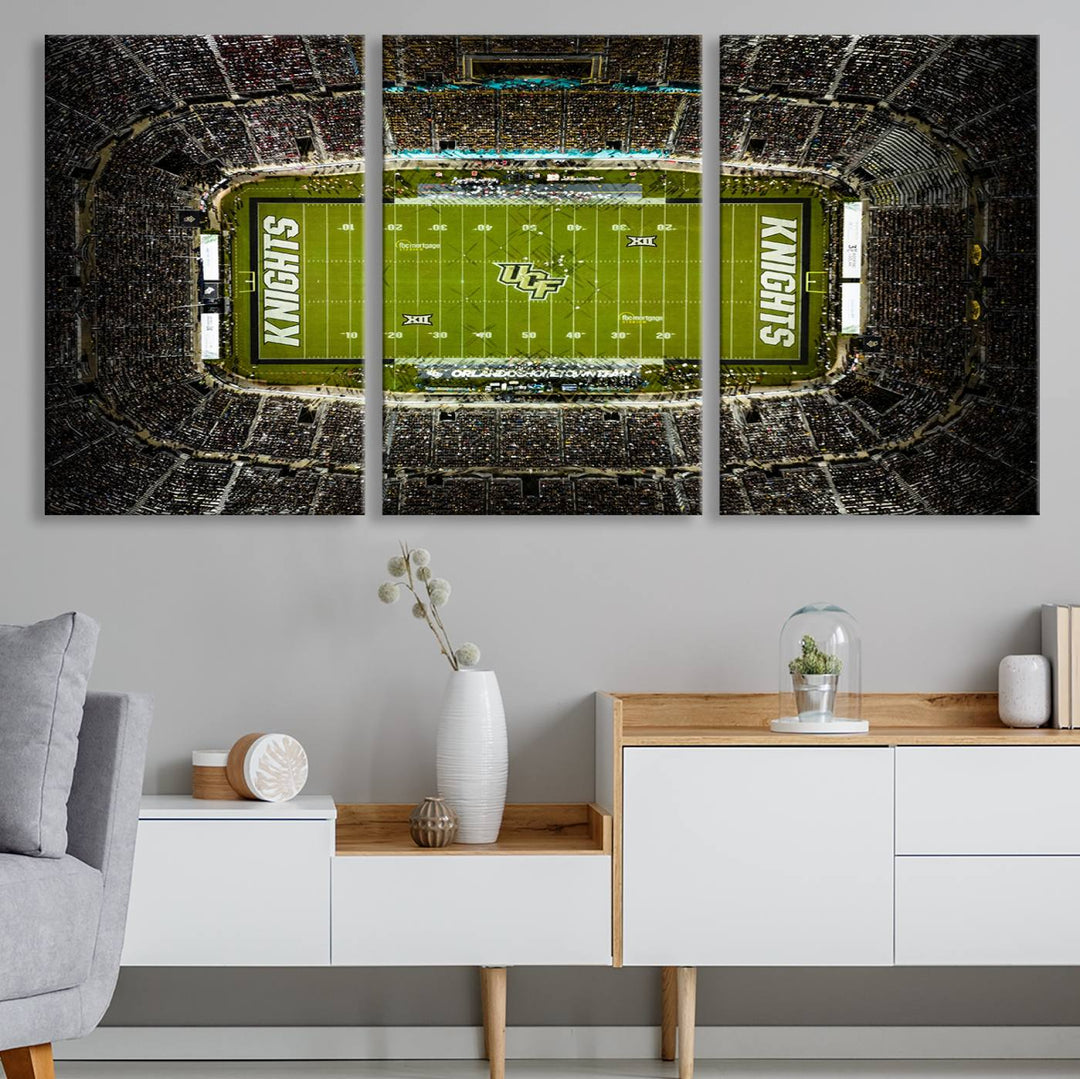 UCF Knights Football Team Print - Orlando FBC Mortgage Stadium Wall Art Canvas Print