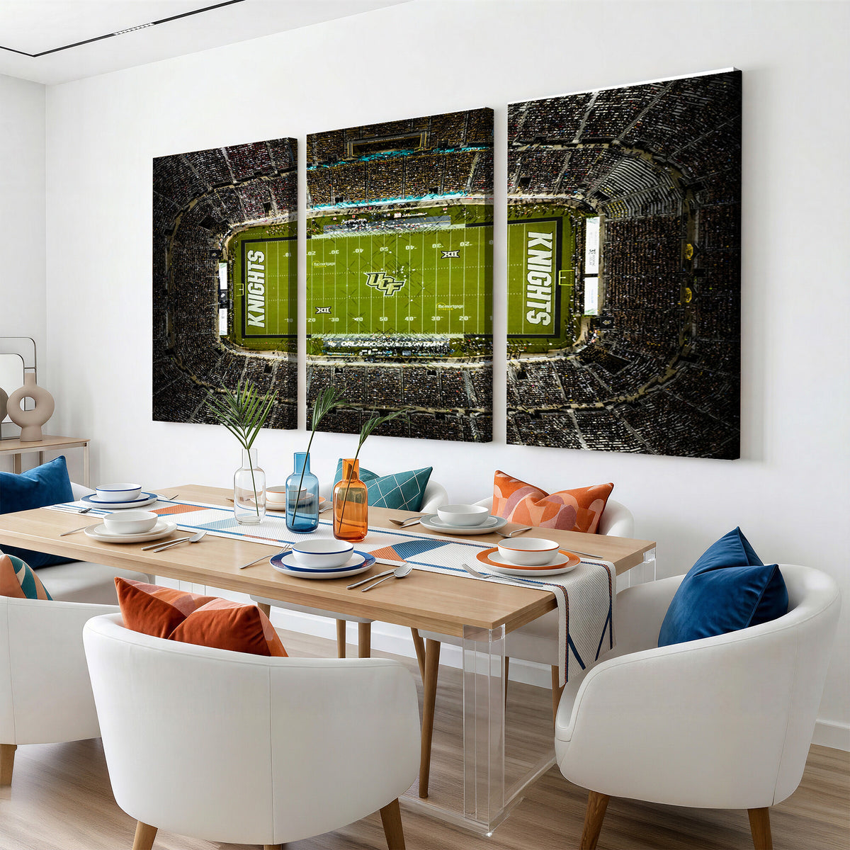 58050-MGV-CV-36X24 - UCF Knights Football Team Print - Orlando FBC Mortgage Stadium Wall Art, UCF Knights Canvas Print
