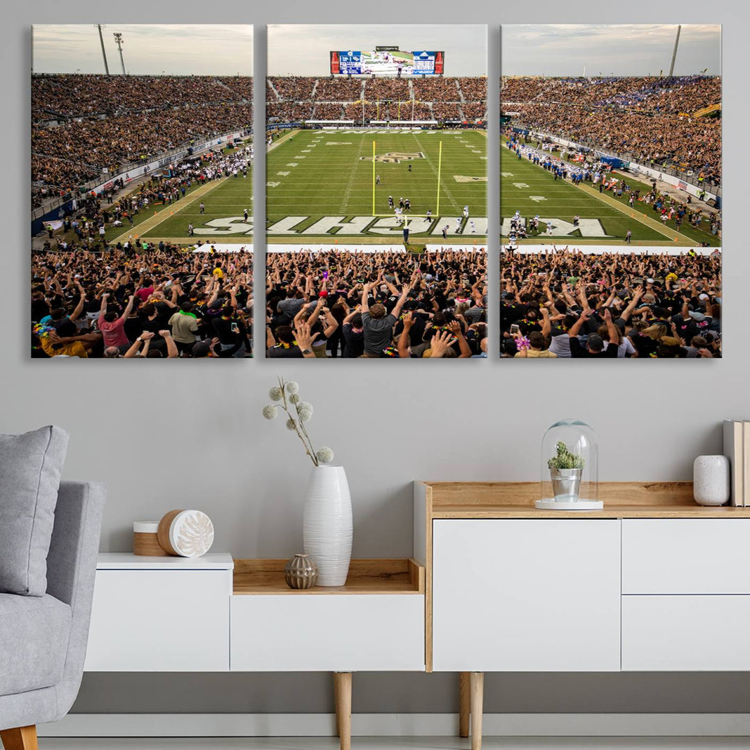 UCF Knights Football Team Print - Orlando FBC Mortgage Stadium Wall Art Canvas Print