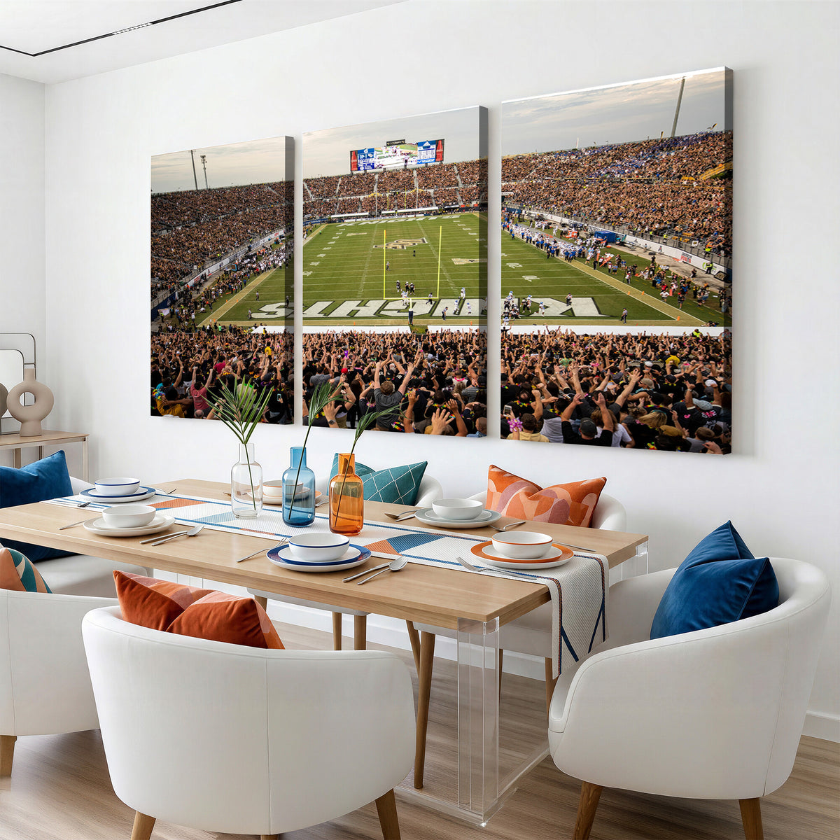 38659-MGV-CV-36X24 - UCF Knights Football Team Print - Orlando FBC Mortgage Stadium Canvas Print