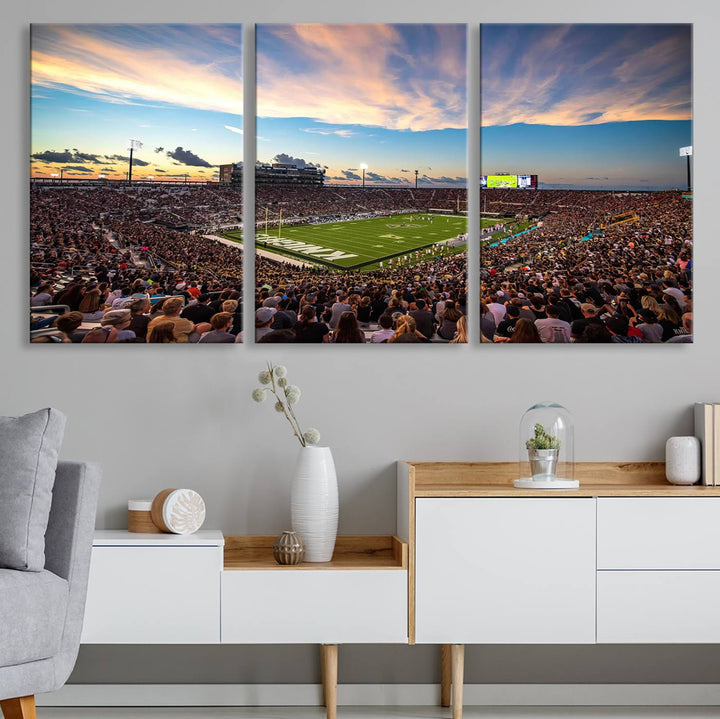 UCF Knights Football Team Print - Orlando FBC Mortgage Stadium Wall Art Canvas Print