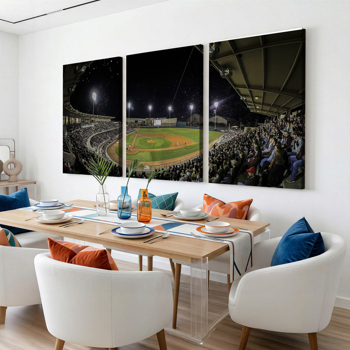 10262-MGV-CV-36X24 - Olsen Field at Blue Bell Park - Texas A&M Aggies Baseball Stadium Wall Art Canvas Print