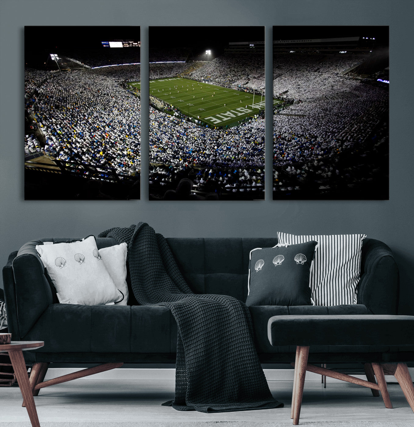 MGV-CV-60X30-3P - Penn State Football Stadium Wall Art - Beaver Stadium Canvas Print