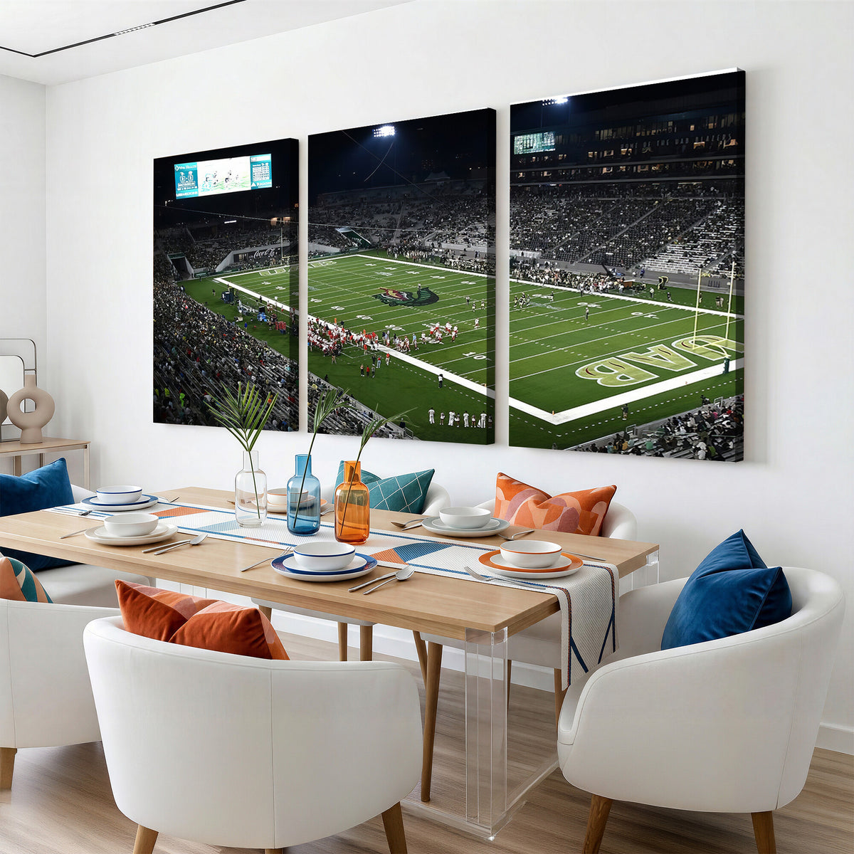 81740-MGV-CV-36X24 - UAB Blazers Football Team Print - Birmingham Protective Stadium Wall Art Canvas Print