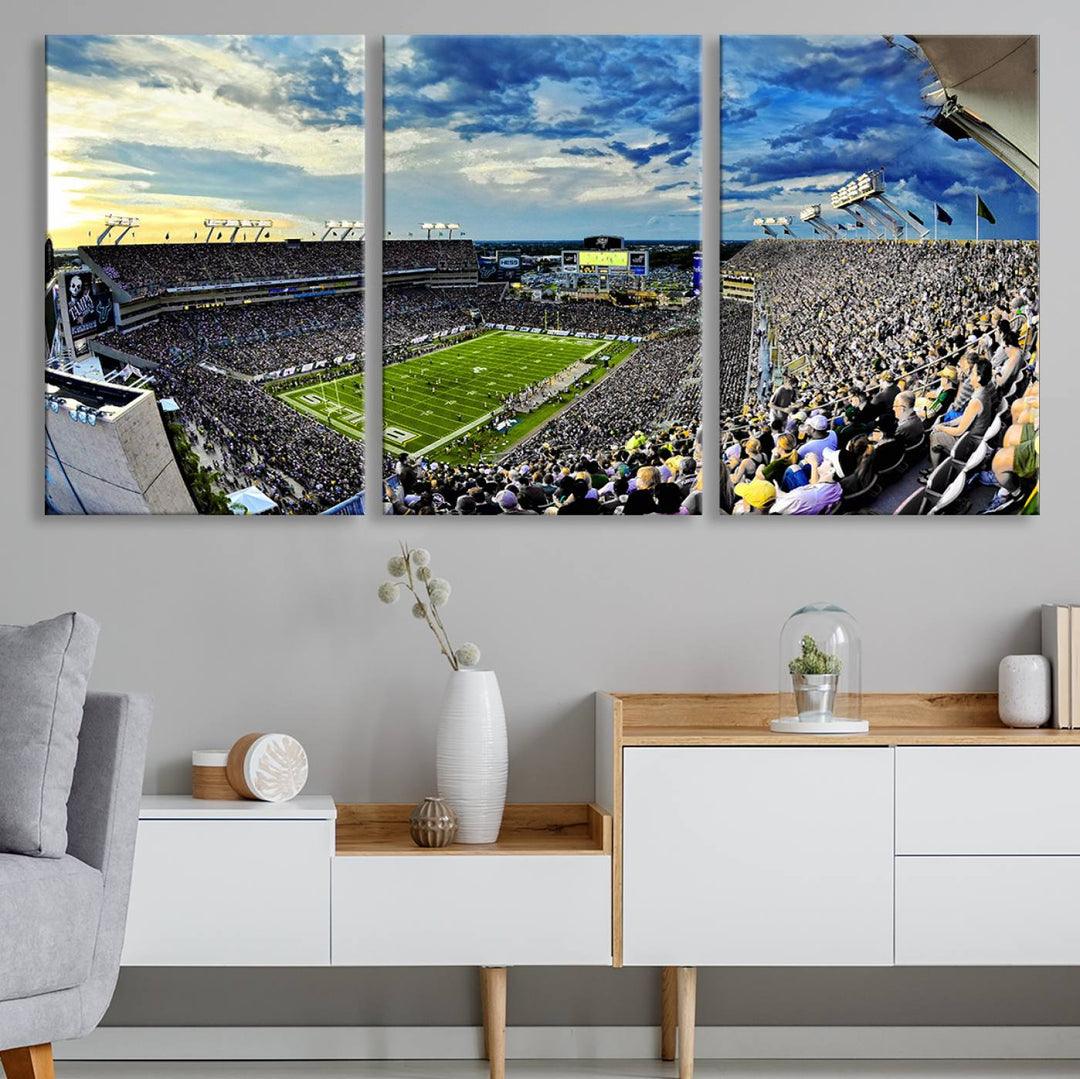 USF Bulls Football Team Print - Tampa Raymond James Stadium Wall Art Canvas Print