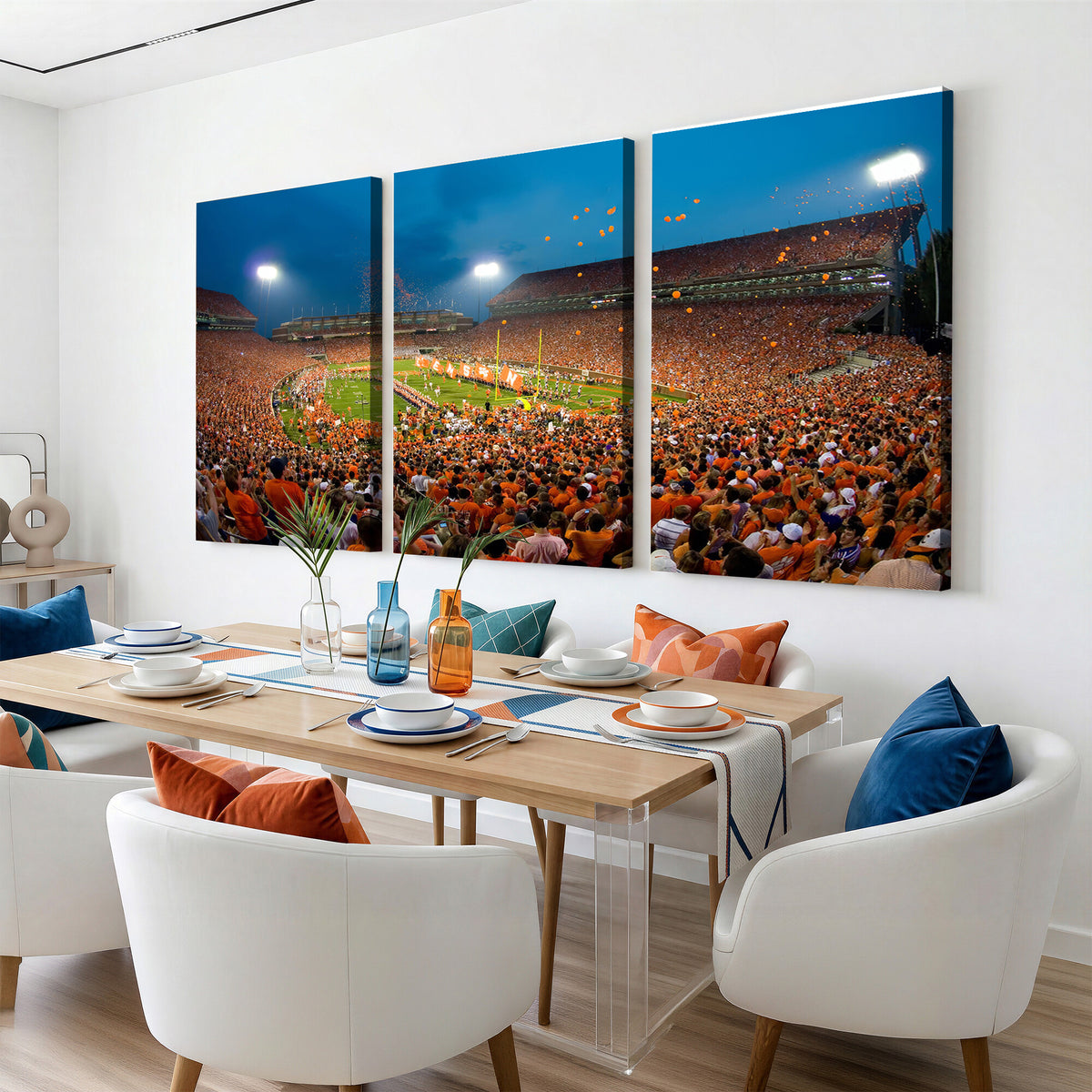 26196-MGV-CV-36X24 - Clemson University Tigers Football Team Print, Clemson