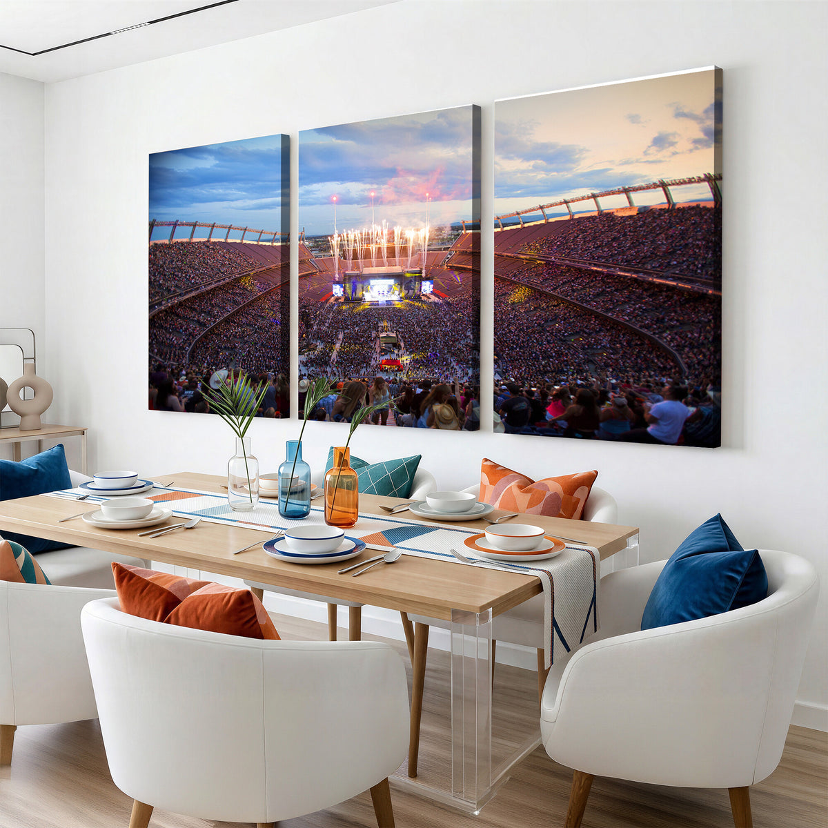24689-MGV-CV-36X24 - Denver Broncos Football Team Print Canvas, Empower Field
