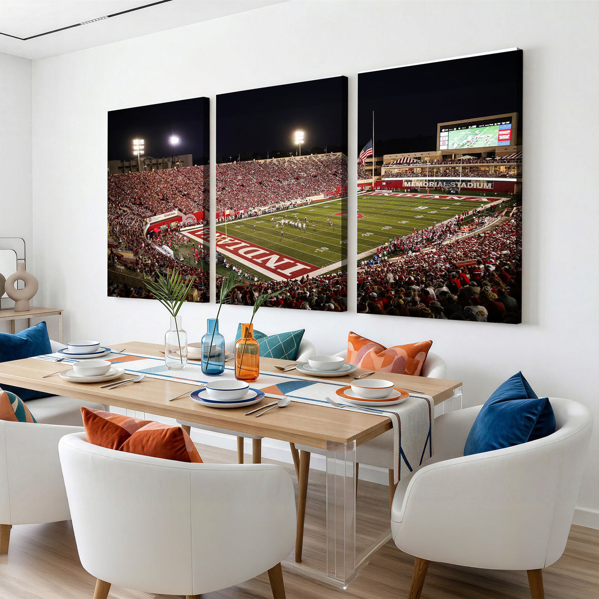 82748-MGV-CV-36X24 - Indiana University Hoosiers Football Team Print Canvas
