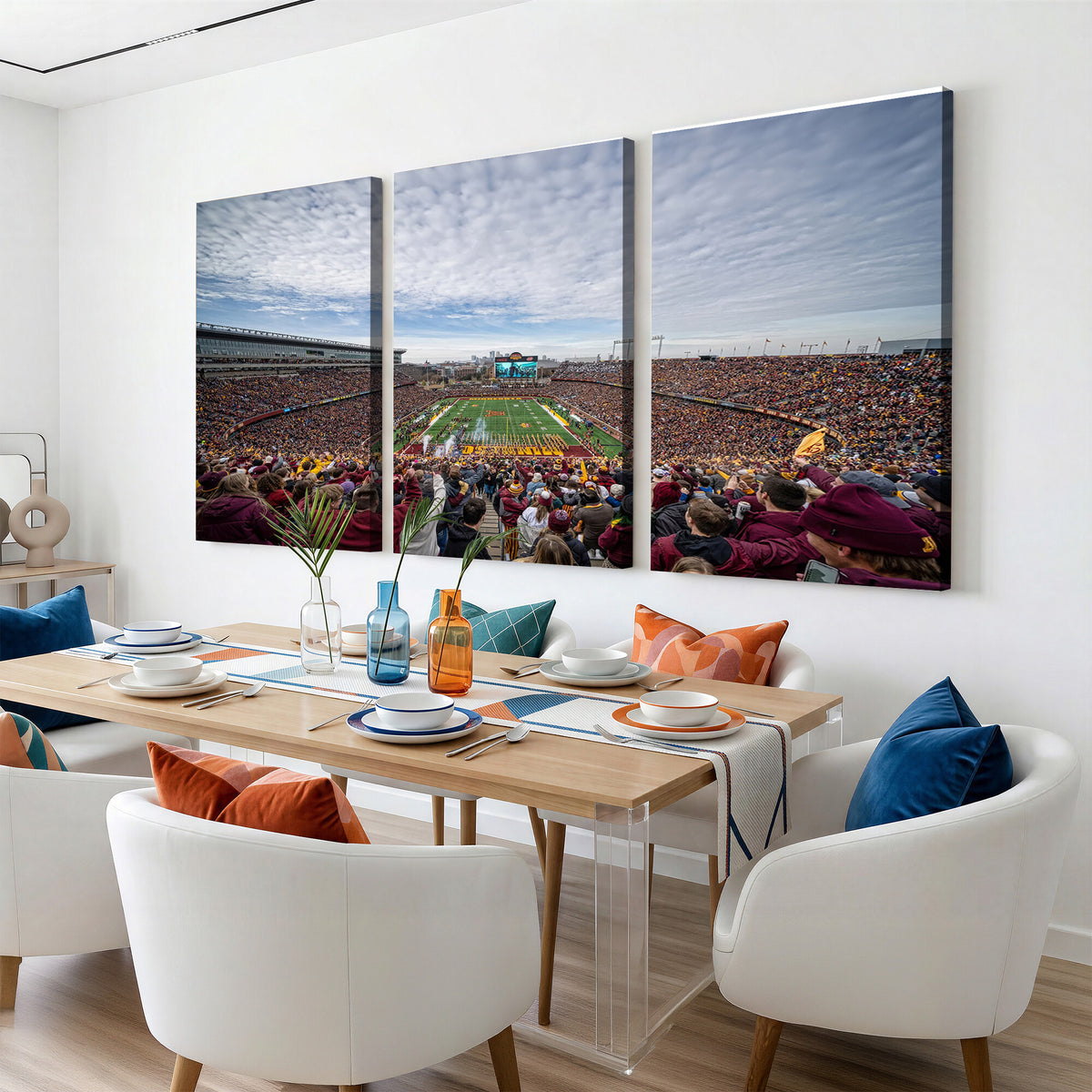 38459-MGV-CV-36X24 - University of Minnesota Golden Gophers Football Team Print, Framed and Ready to Hang