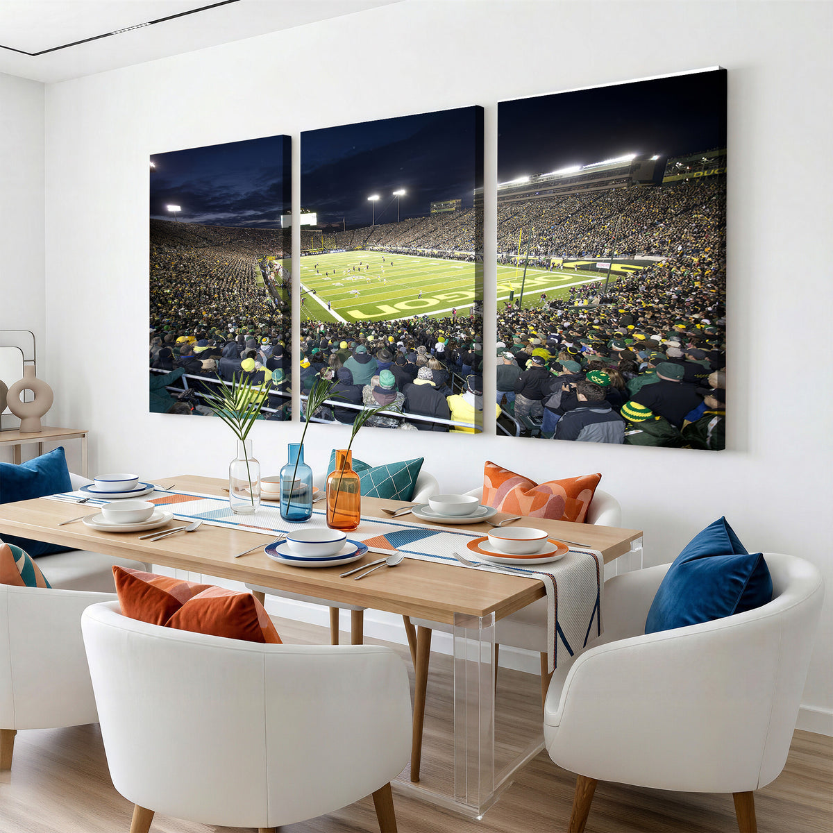 48756-MGV-CV-36X24 - University of Oregon Ducks Football Team Print, Eugene