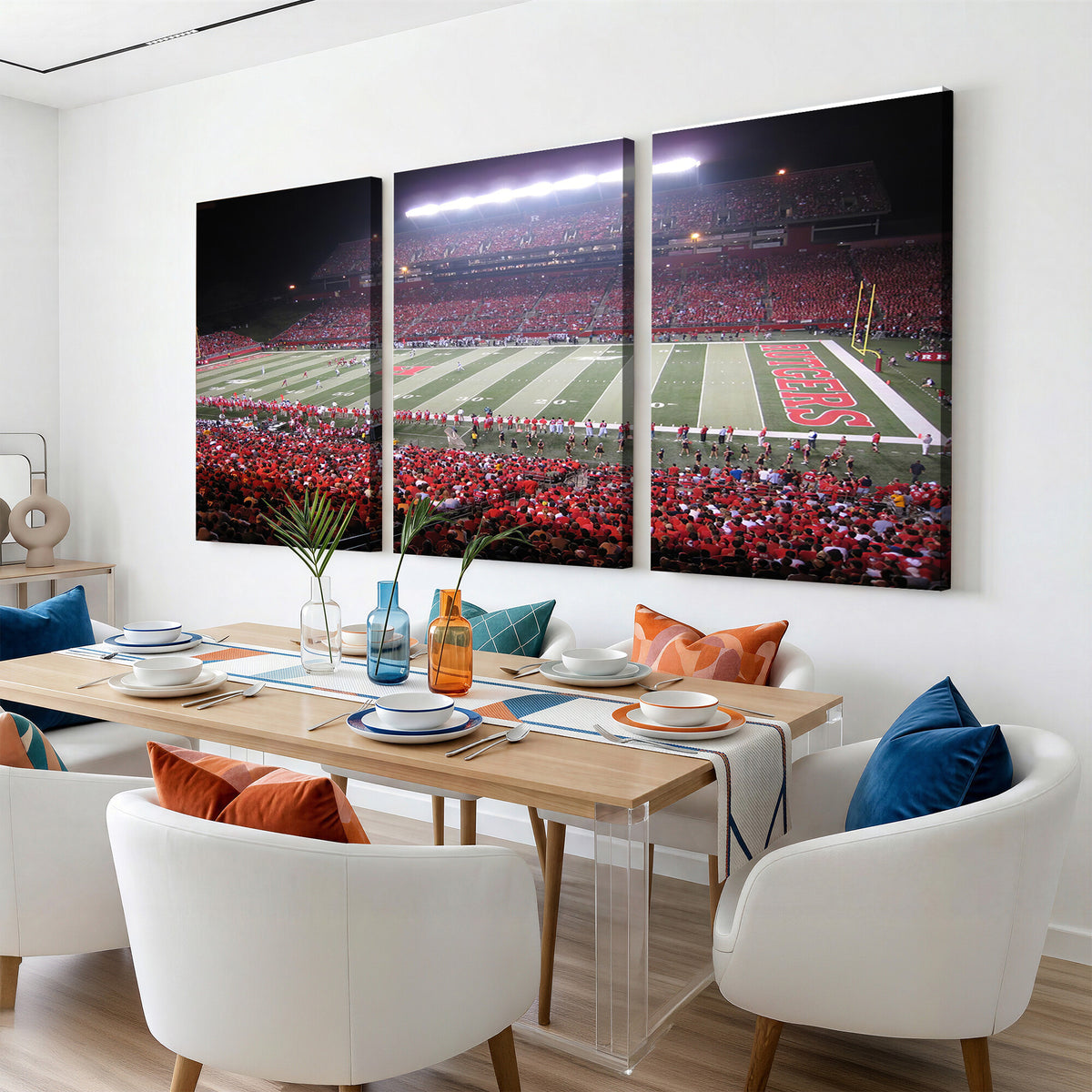 53225-MGV-CV-36X24 - Rutgers University Scarlet Knights Football Team Print