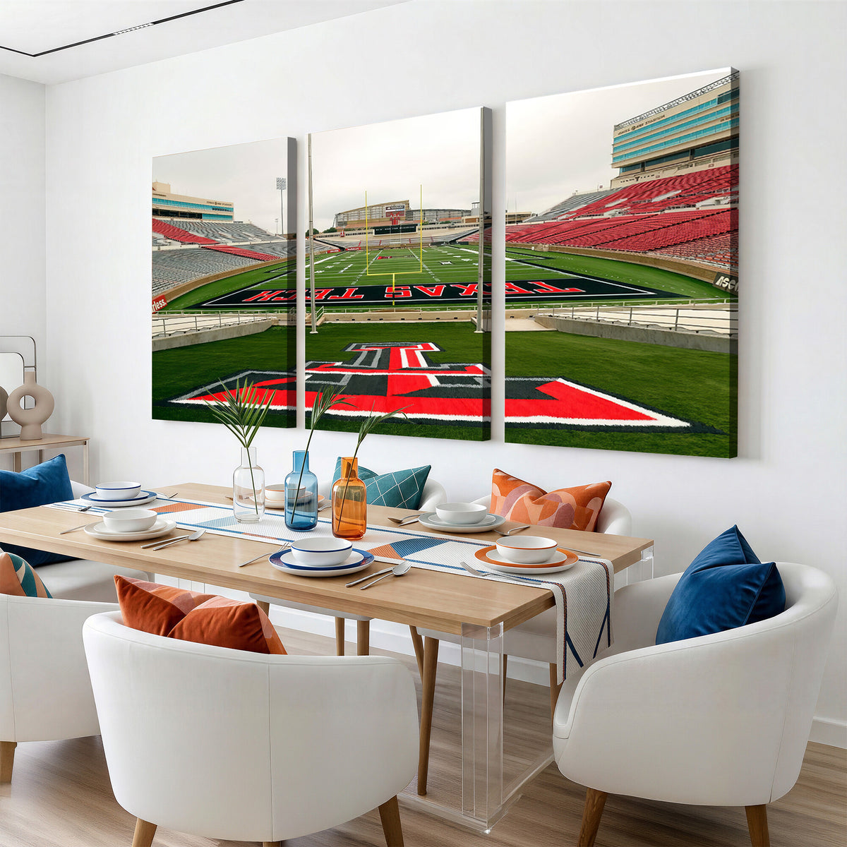 43169-MGV-CV-36X24 - Texas Tech Red Raiders Football Team Print, Lubbock Jones AT&T Stadium