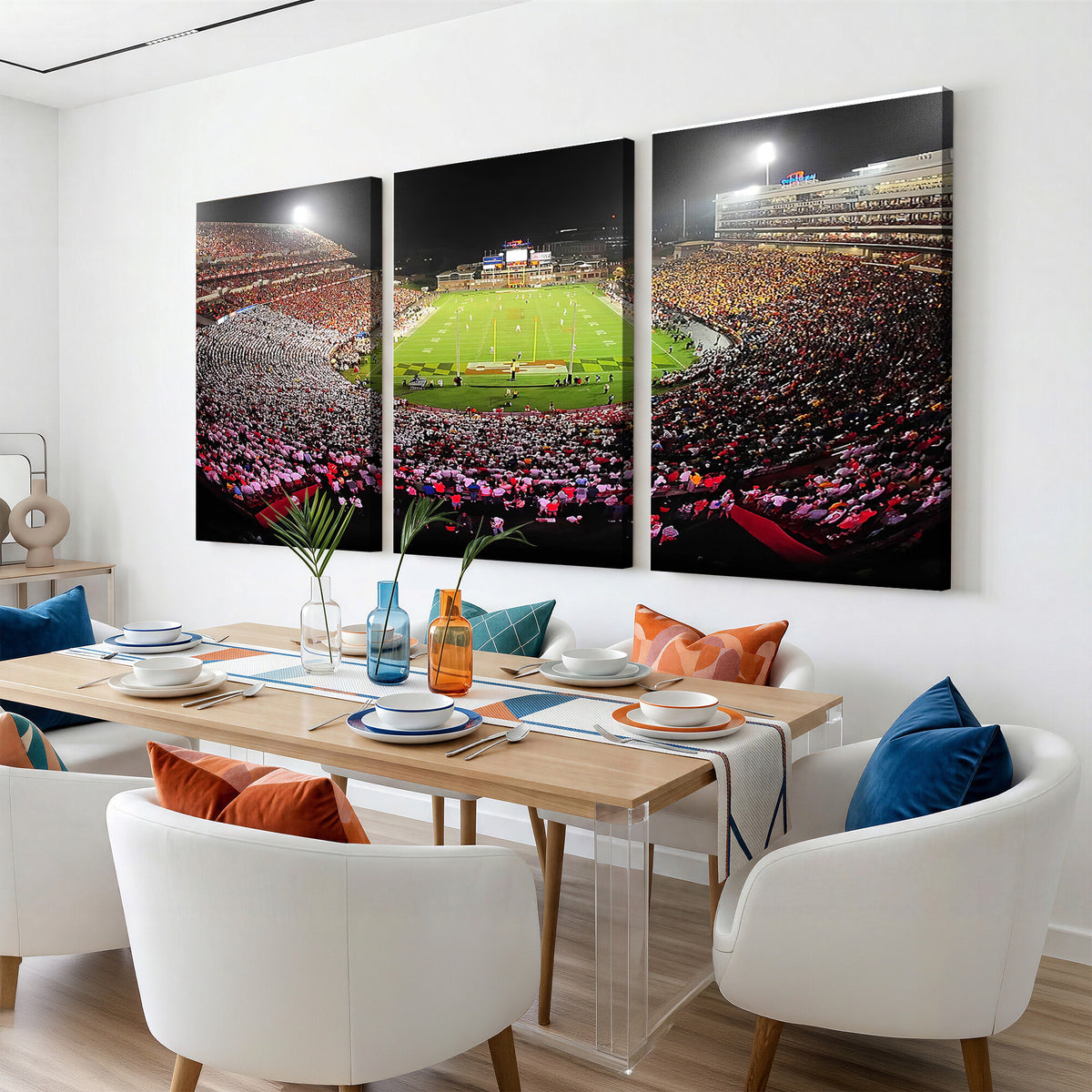 12091-MGV-CV-36X24 - University of Maryland Terrapins Football Team Print, Extra Large Game Room Wall Decor