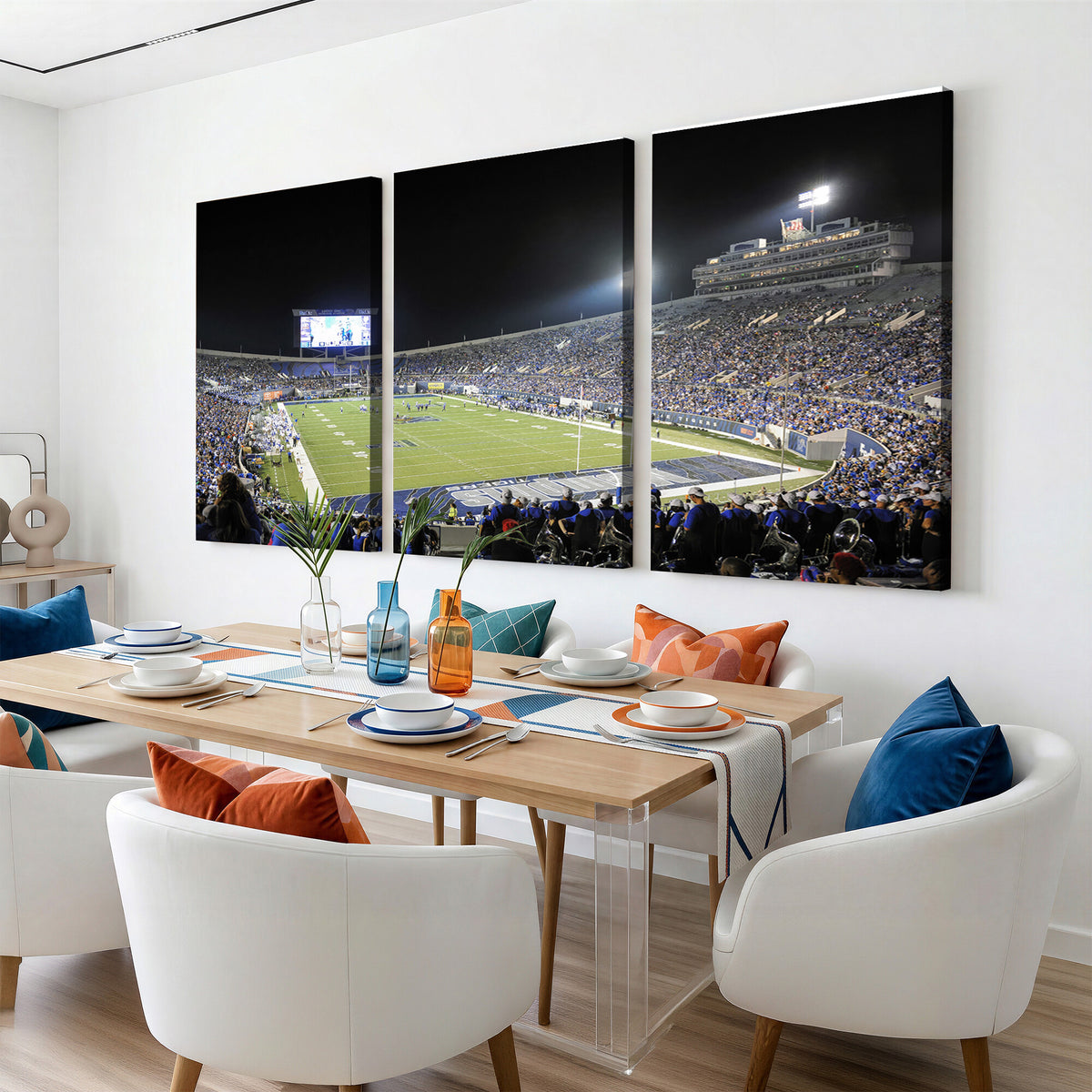 10894-MGV-CV-36X24 - University of Memphis Tigers Football Team Print, Memphis, Framed and Ready to Hang