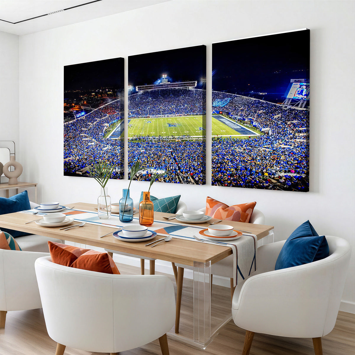 11665-MGV-CV-36X24 - University of Memphis Tigers Football Team Print, Memphis