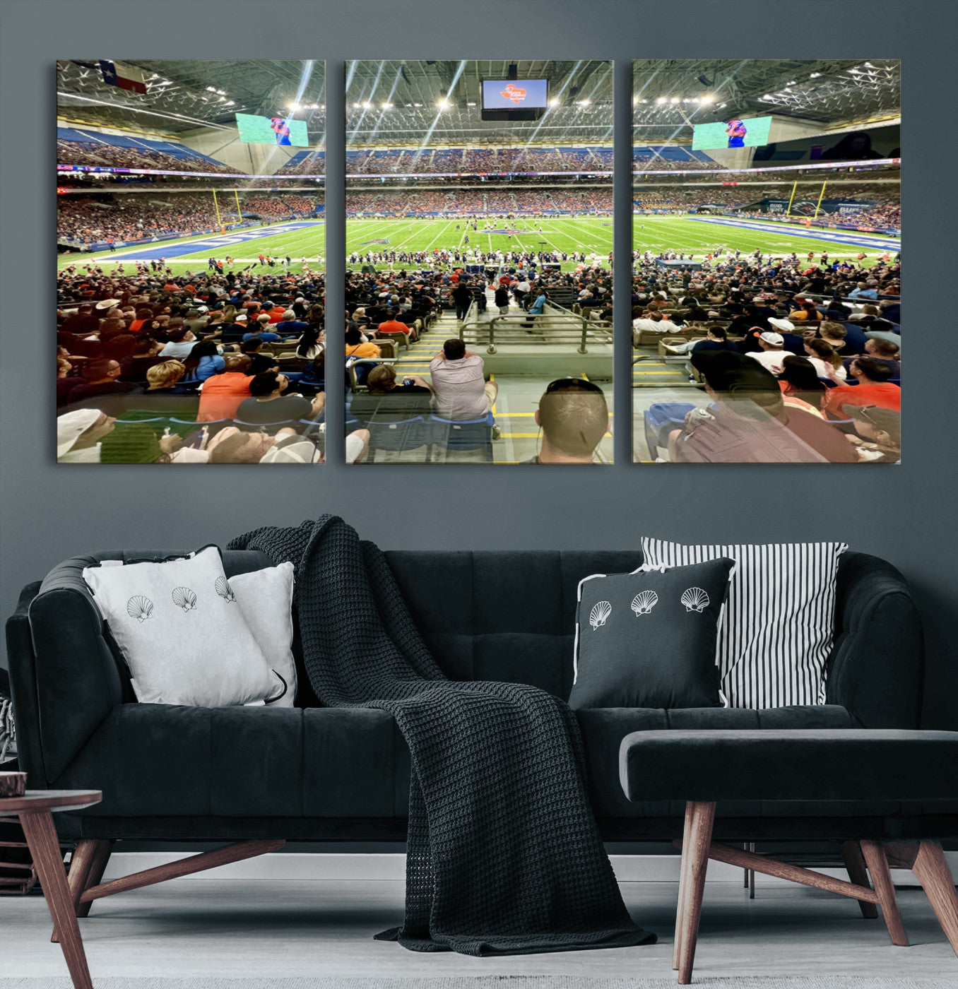 MGV-CV-60X30-3P - The University of Texas at San Antonio Roadrunners Football Team Print - San Antonio Alamodome Wall