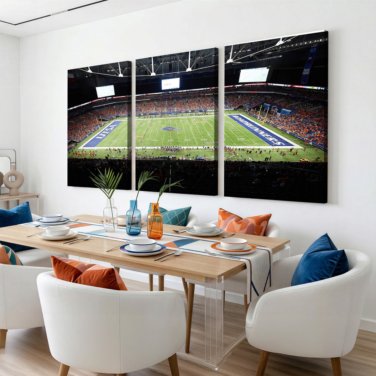98617-MGV-CV-36X24 - The University of Texas at San Antonio Roadrunners Football Team Print, San Antonio Alamodome