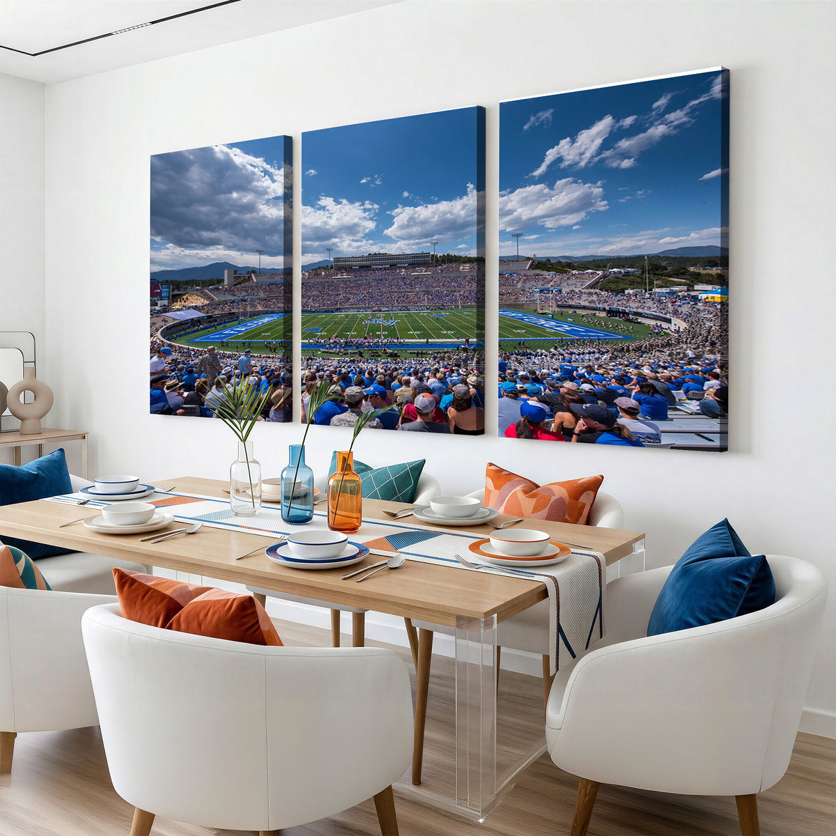 59281-MGV-CV-36X24 - Air Force Falcons Football Team Print, Colorado Springs
