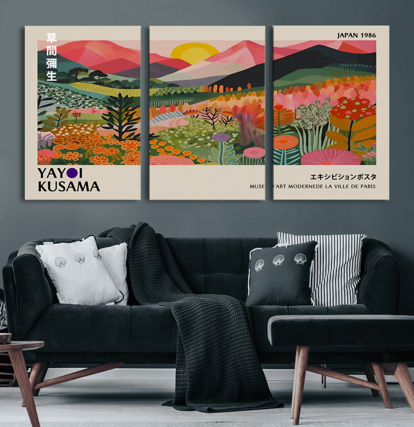 97588-MGV-CV-60X30-3P-Old Barn Wall Art Canvas Print – Framed Rustic Moody Farm Countryside Landscape Nature Artwork for Home, Office, Living Room