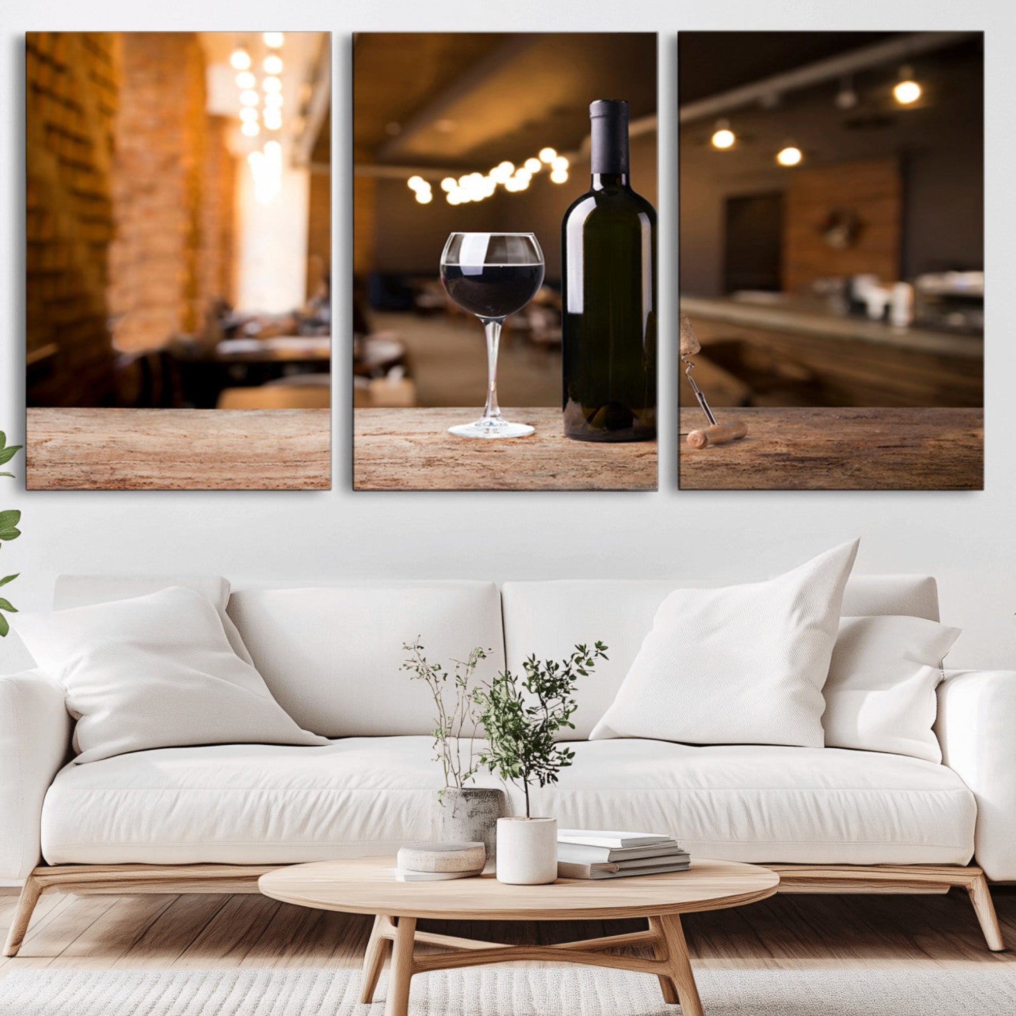 85278-MGV-CV-36X24-Wine and Bottle Wall Art Canvas Print
