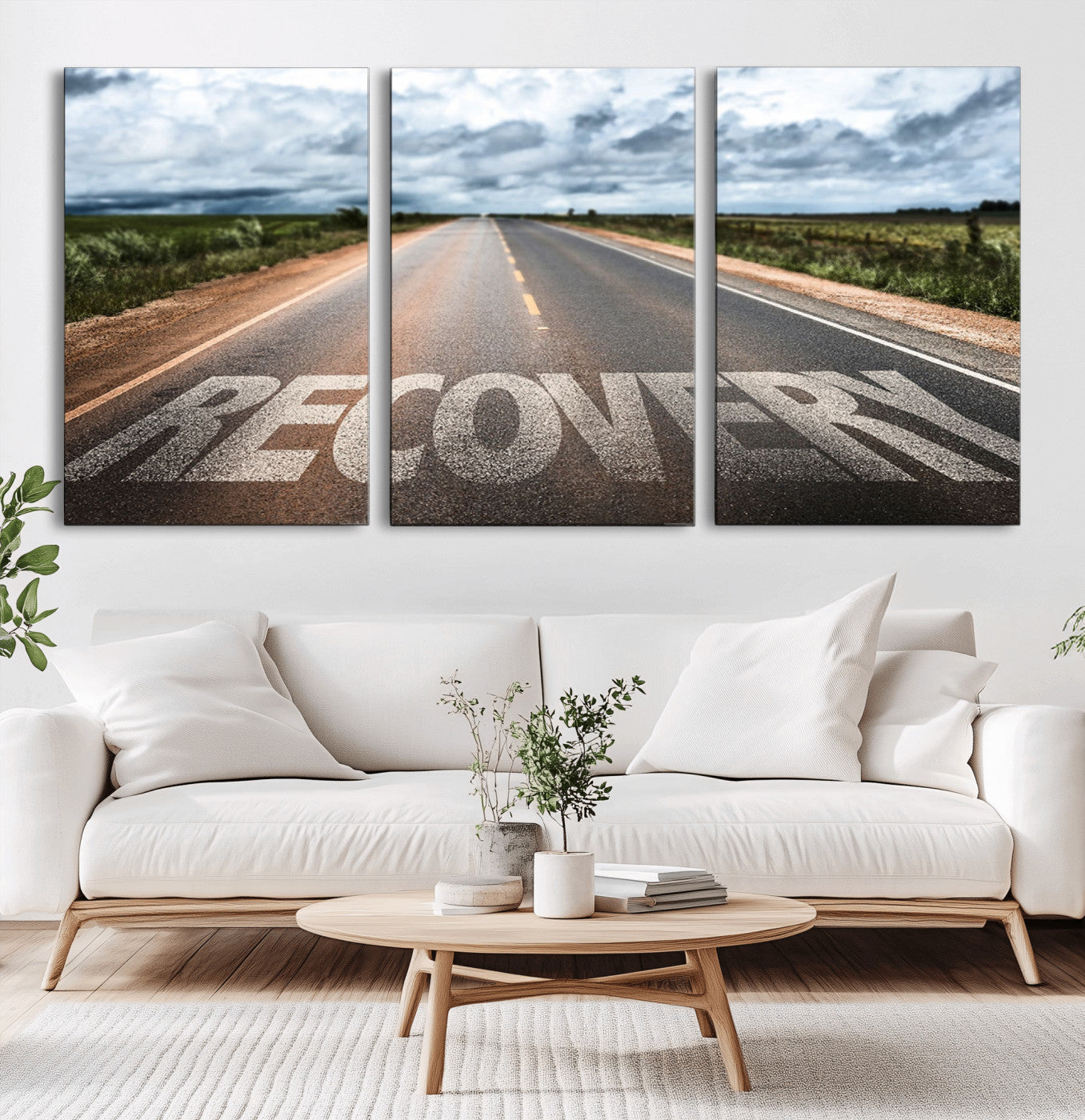 MGV-CV-60X30-3P - Recovery Road Wall Art Canvas Print