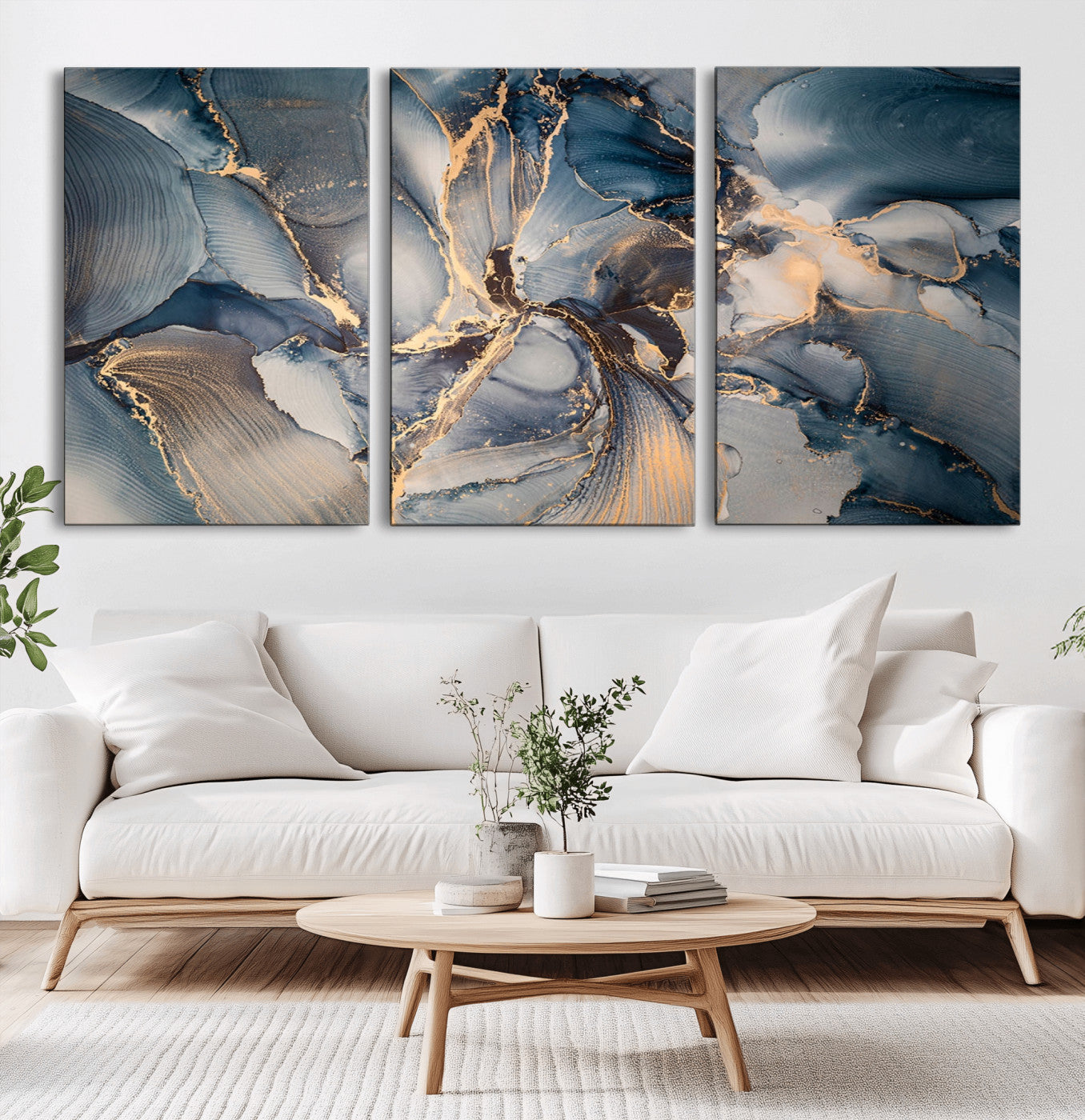 MGV-CV-60X30-3P - Abstract Wall Art Canvas Print for Modern Home Decor