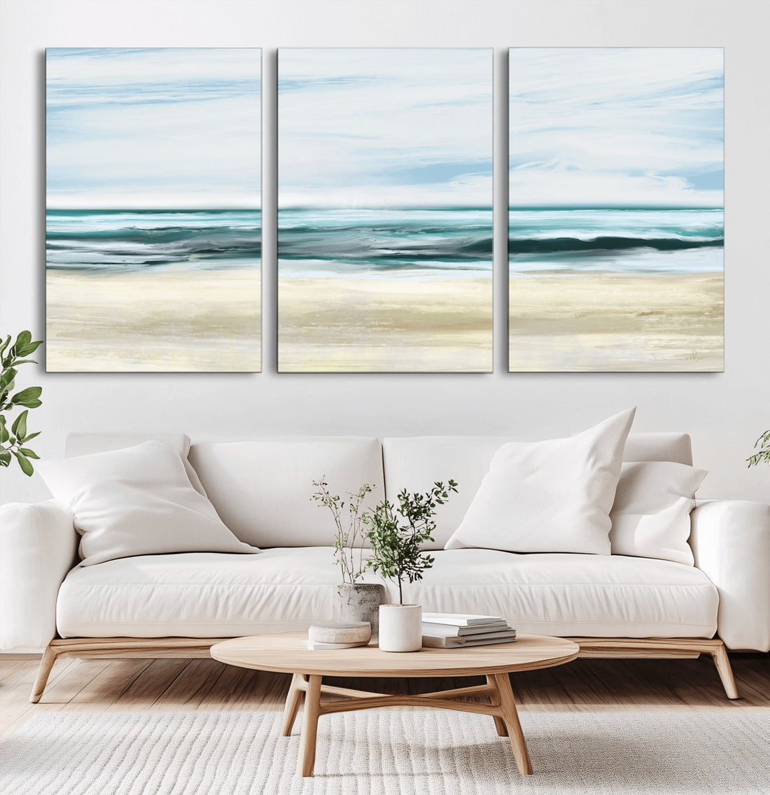 Ocean Abstract Wall Art Canvas Print