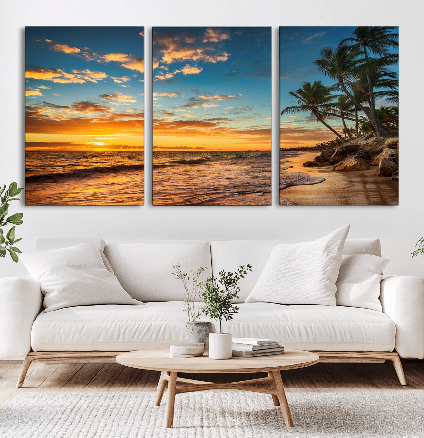 MGV-CV-60X30-3P - Sunset Wall Art Canvas Print