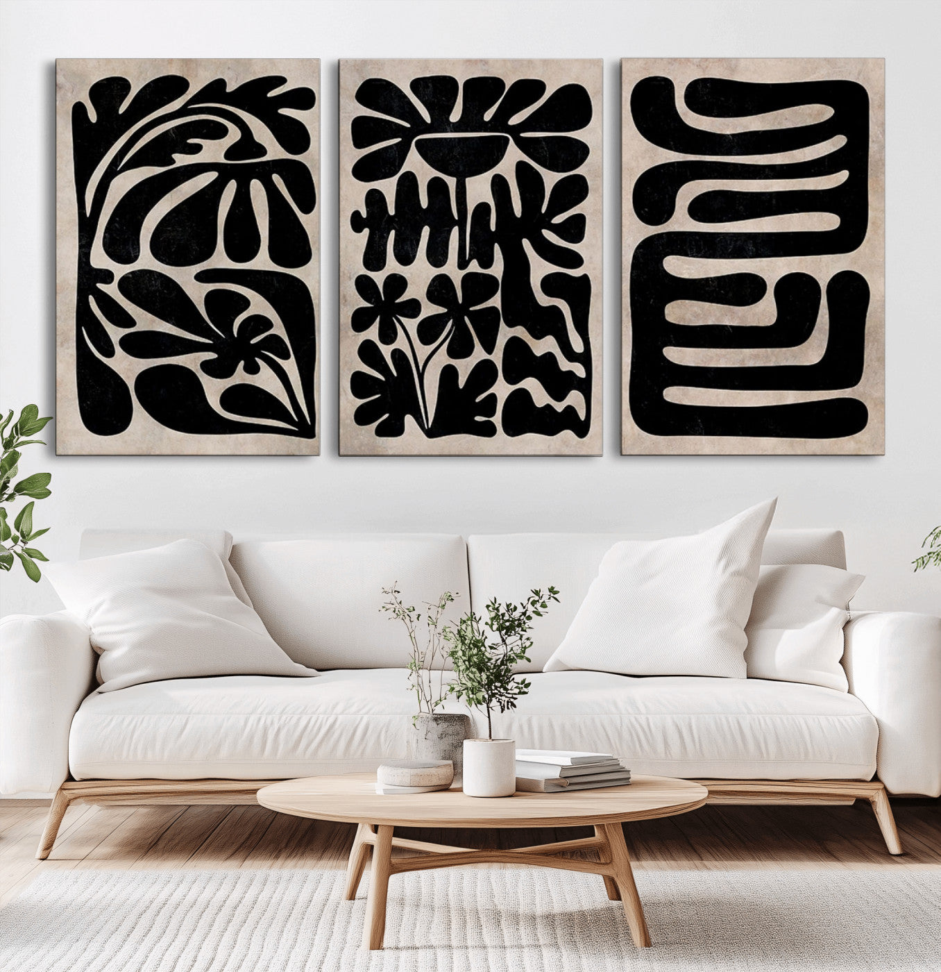 MGV-CV-60X30-3P - Canvas Print Wall Art Abstract Art Boho, Framed Boho Art Canvas Print
