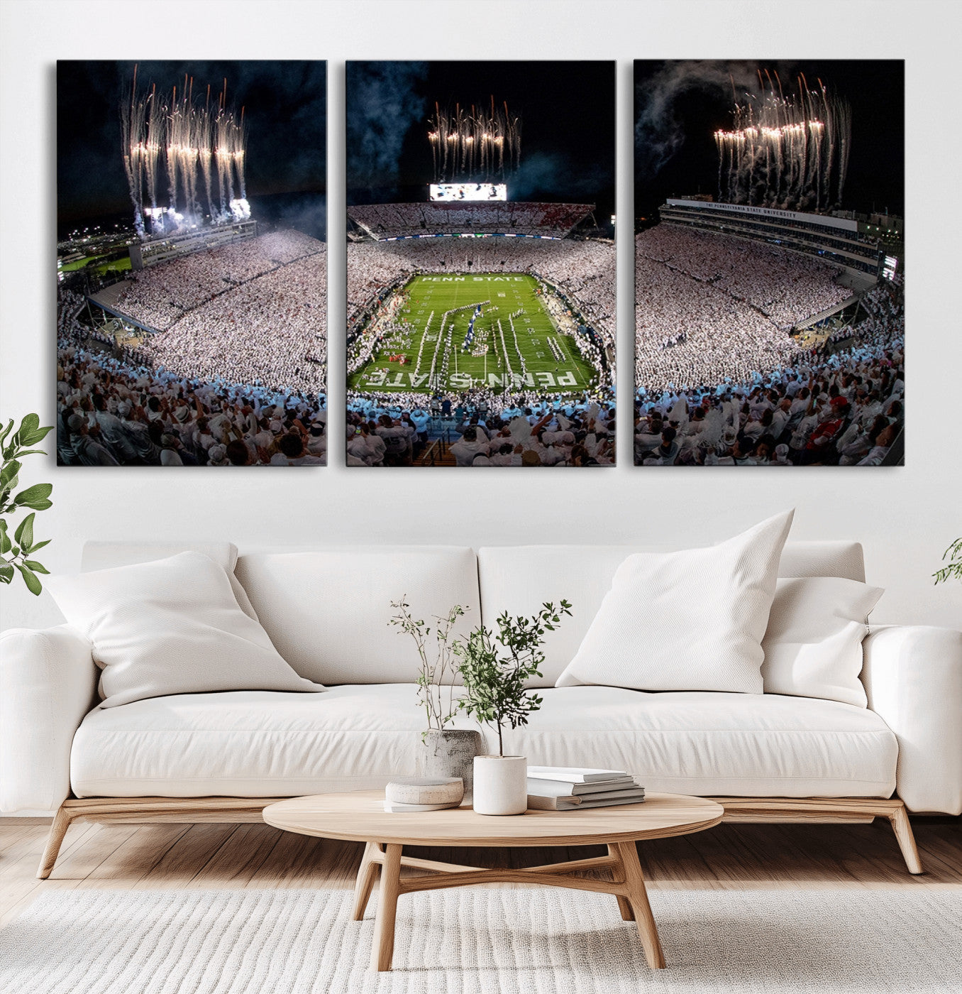 MGV-CV-60X30-3P - Penn Stadium Football Wall Art Canvas Print, Pennsylvania University Football Stadium