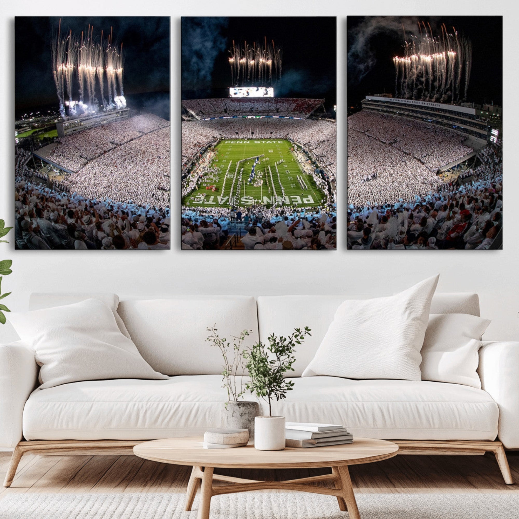 11391-MGV-CV-36X24-Penn Stadium Football Wall Art Canvas Print, Pennsylvania University Football Stadium