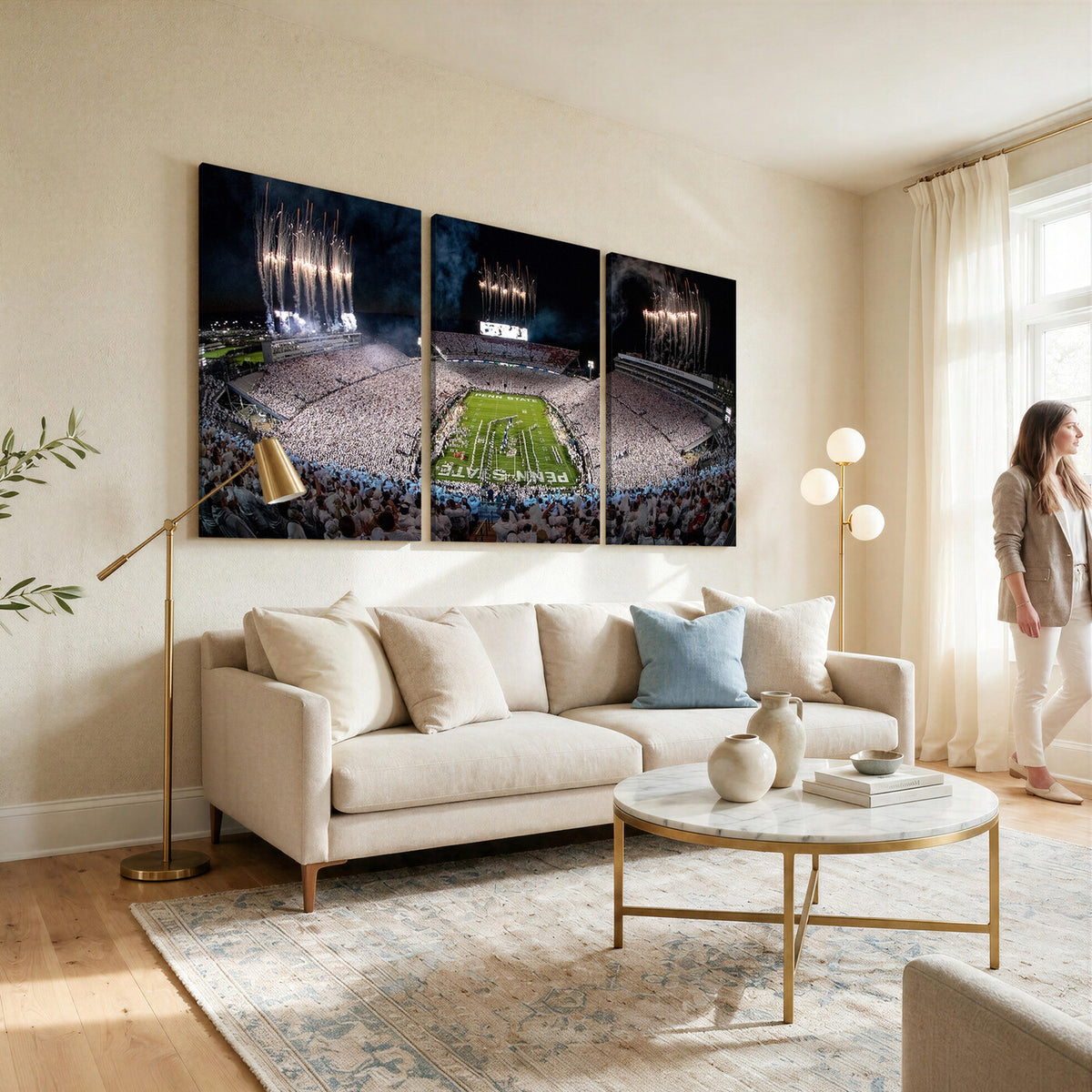 11391-MGV-CV-36X24 - Penn State Football Wall Art Canvas Print