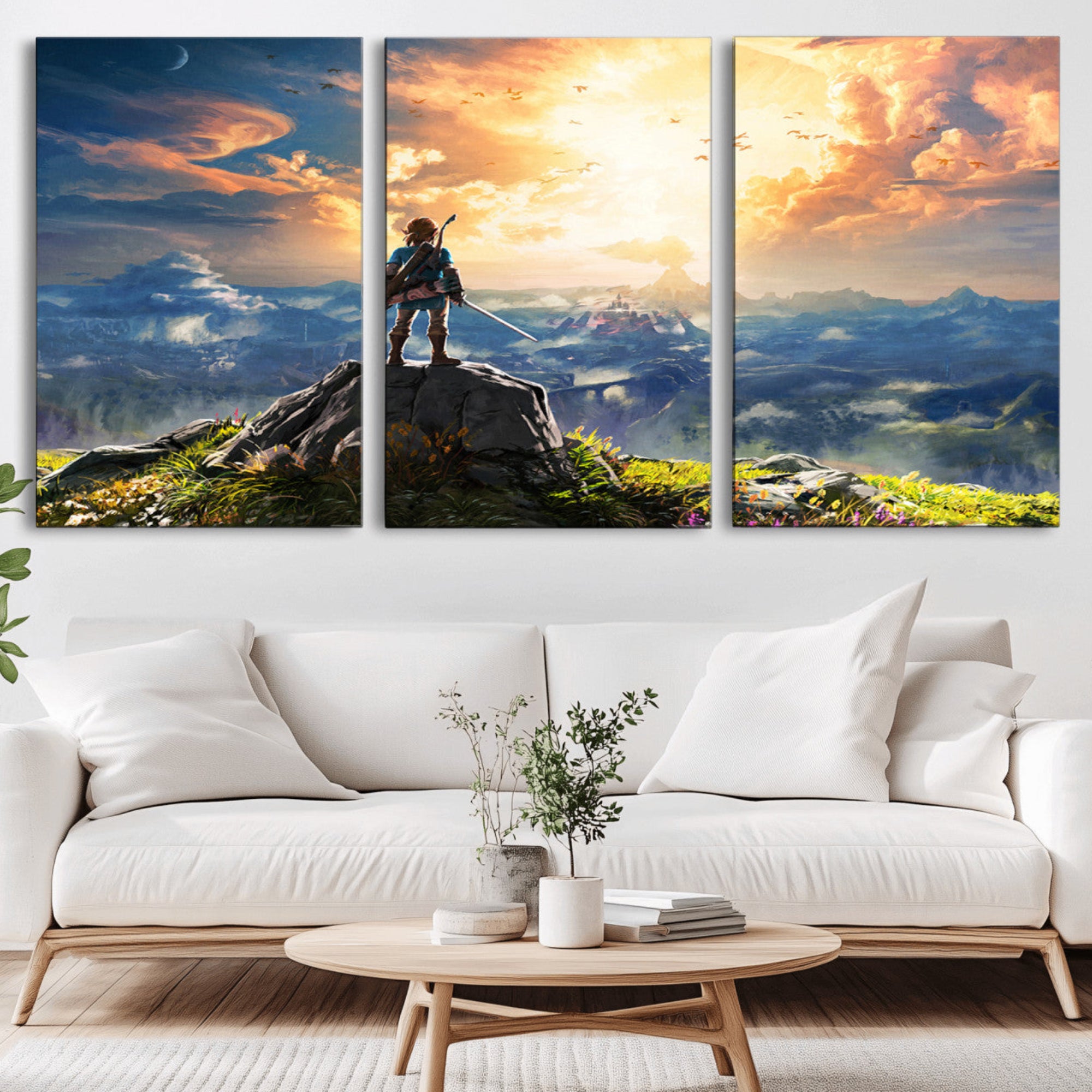 18096-MGV-CV-36X24-Legend of Zelda Breath of the Wild Game Wall Art Canvas, Legend of Zelda Canvas Print