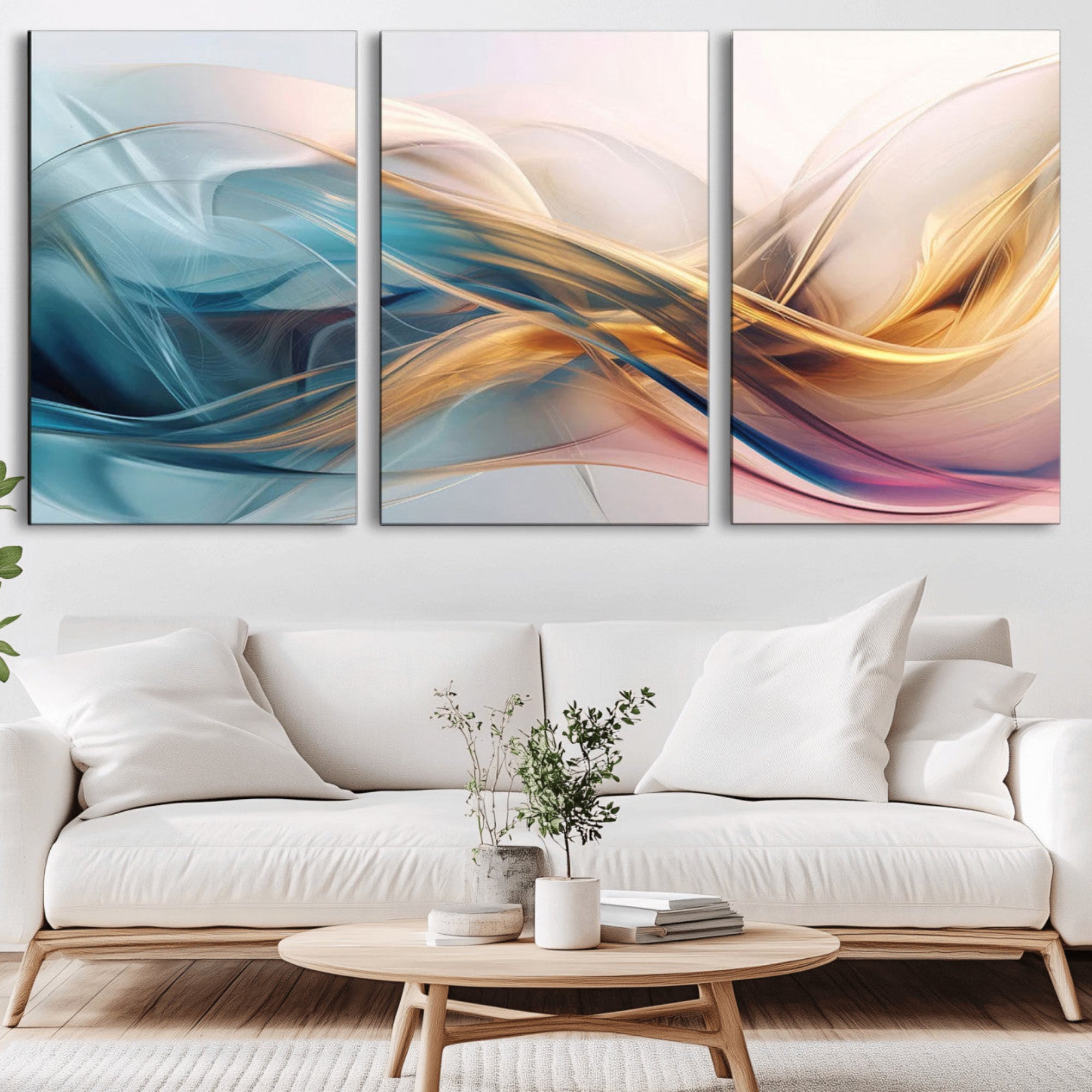 17461-MGV-CV-36X24-Abstract Flowing Colors Wall Art Canvas Print