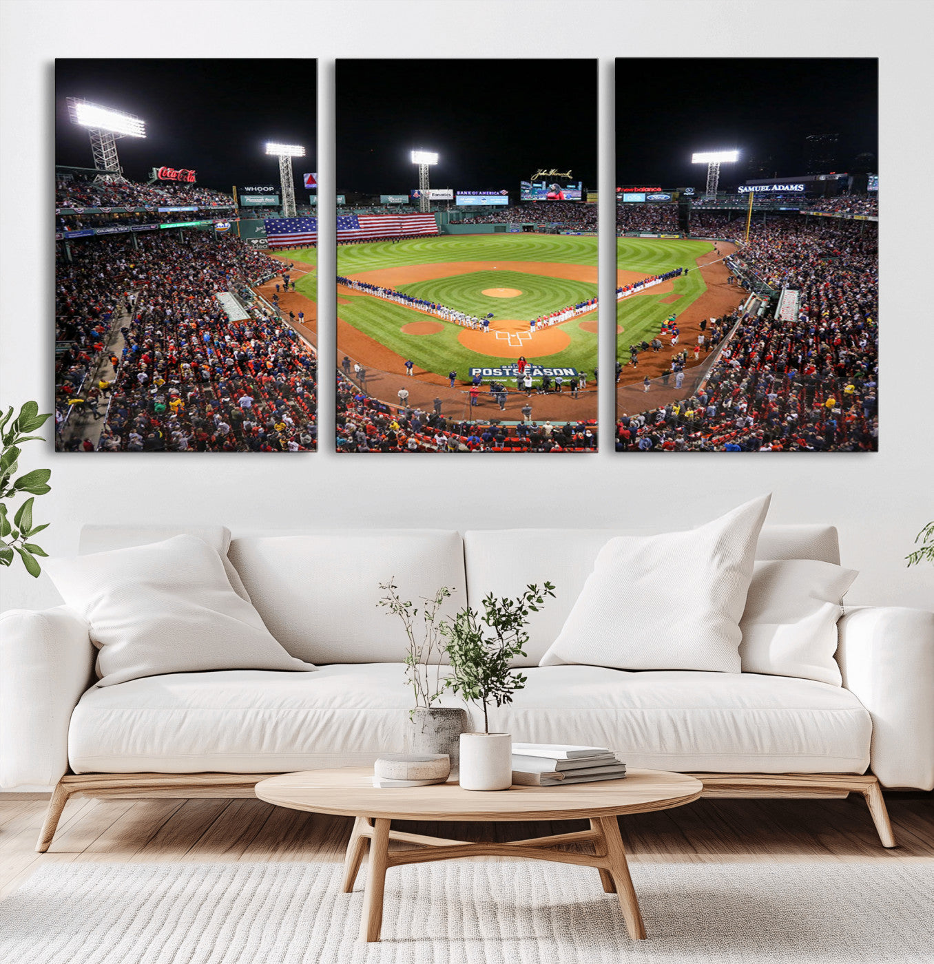 -Fenway Park Wall Art Canvas Print | Large Baseball Stadium Canvas Print for Boston Red Sox Fans |