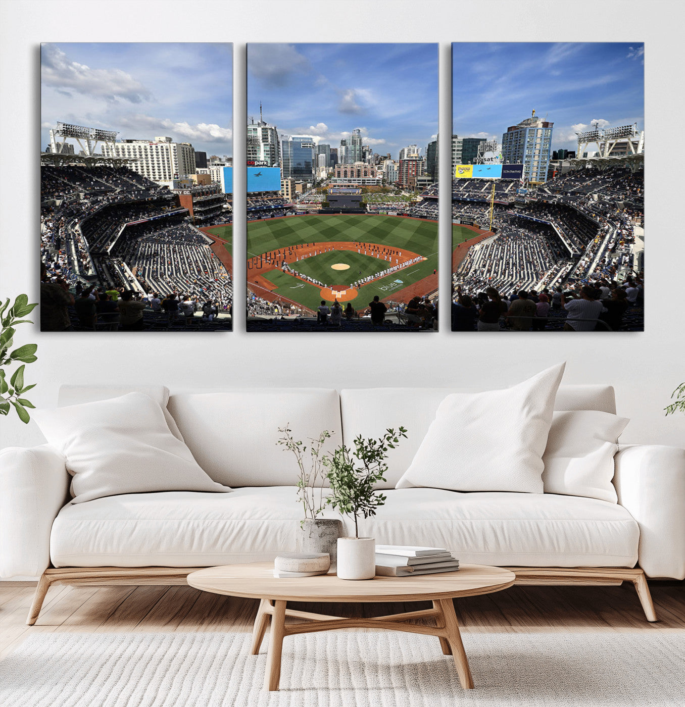 -San Diego Padres Baseball Team Print - Petco Park Stadium Wall Art Canvas Print